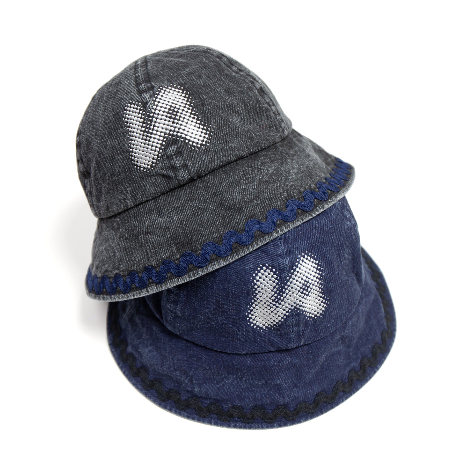 Logo Metro Hat | Color_Indigo / Black | No_ia-25-128【INDIETRO ASSOCIATION_インディエトロアソシエーション】【入荷予定アイテム・入荷連絡可能】