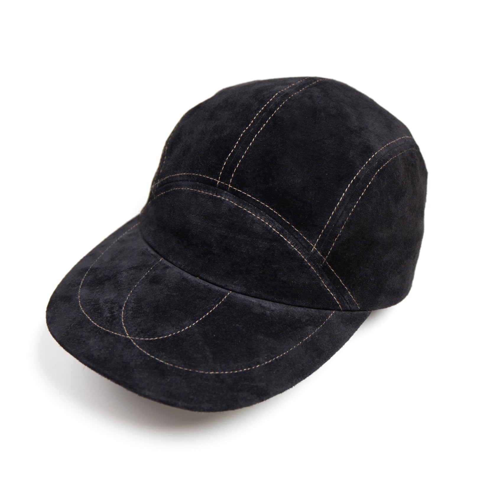 Leather Jet Cap | Color_Beige / Black | No_ia-25-129【INDIETRO ASSOCIATION_インディエトロアソシエーション】