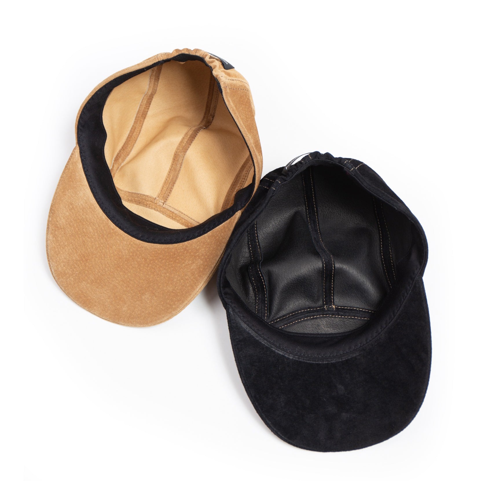 Leather Jet Cap | Color_Beige / Black | No_ia-25-129【INDIETRO ASSOCIATION_インディエトロアソシエーション】