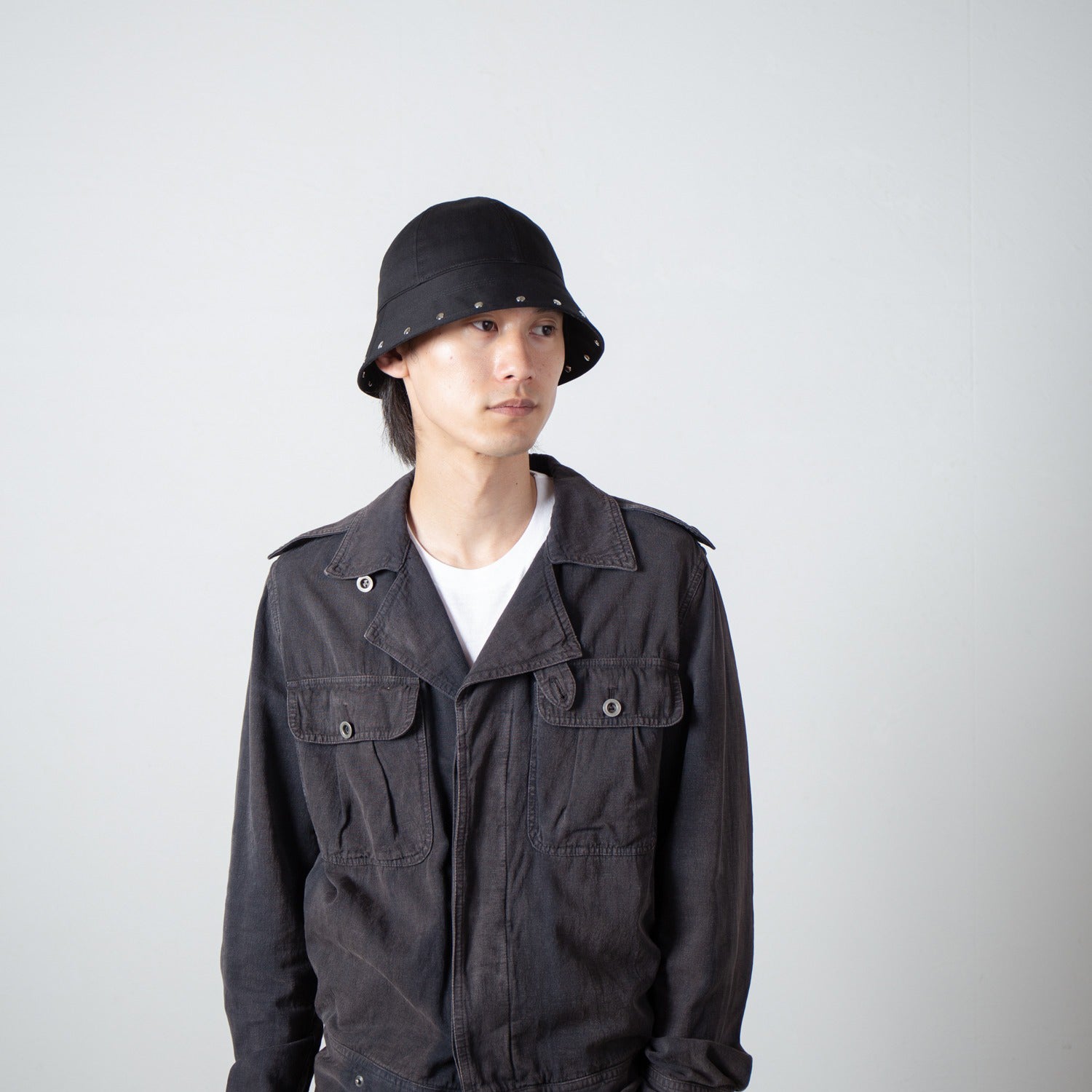 Peace Sailor Hat | Color_Black | No_IA-26-144 _Black【INDIETRO ASSOCIATION_インディエトロアソシエーション】【入荷予定アイテム・入荷連絡可能】