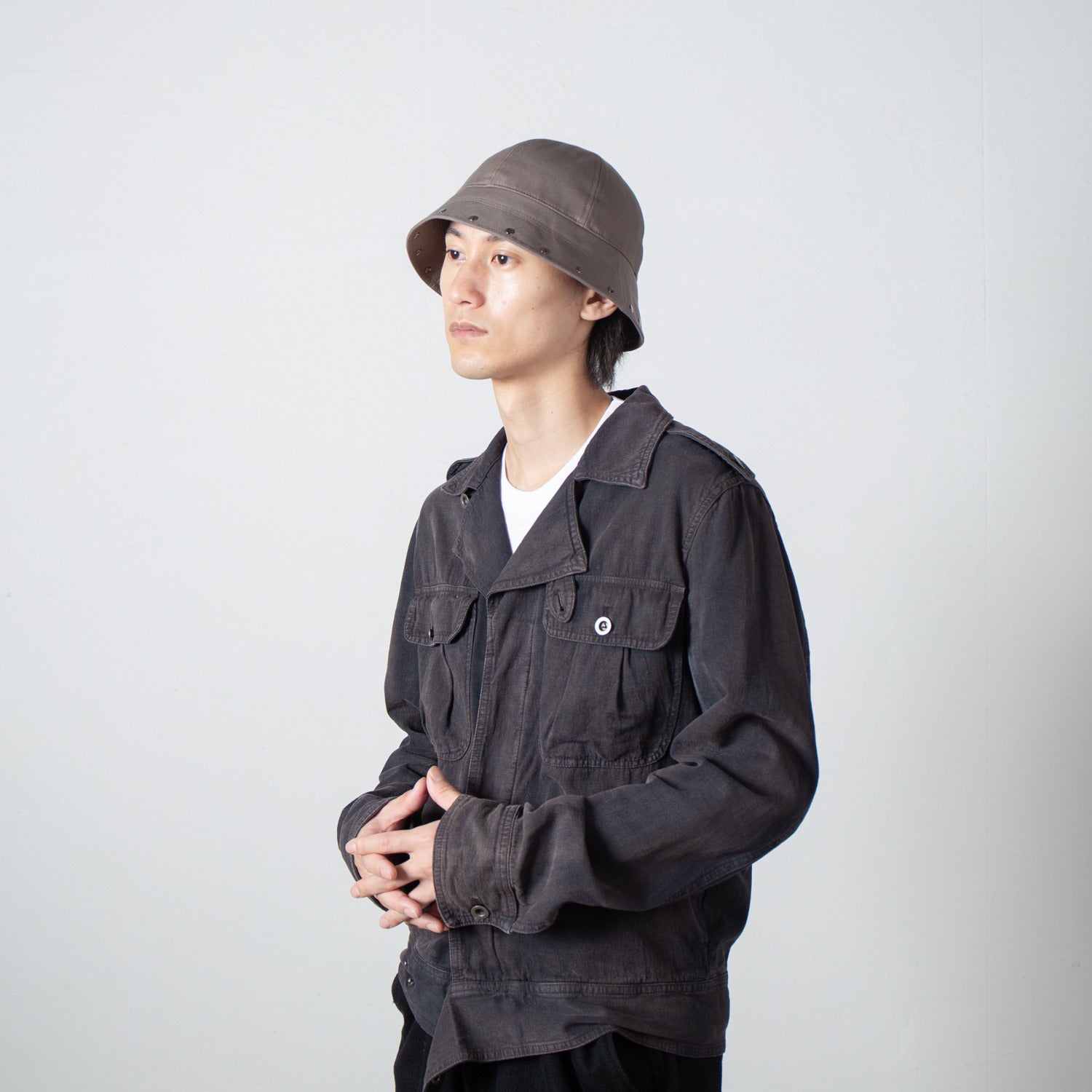 Peace Sailor Hat | Color_Grayge | No_IA-26-144 _Grayge【INDIETRO ASSOCIATION_インディエトロアソシエーション】【入荷予定アイテム・入荷連絡可能】