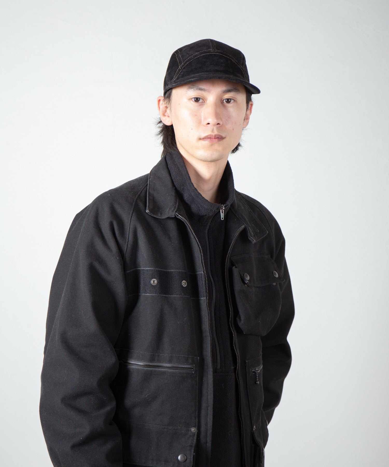 Leather Jet Cap – Black | INDIETRO ASSOCIATION | 入荷予定アイテム