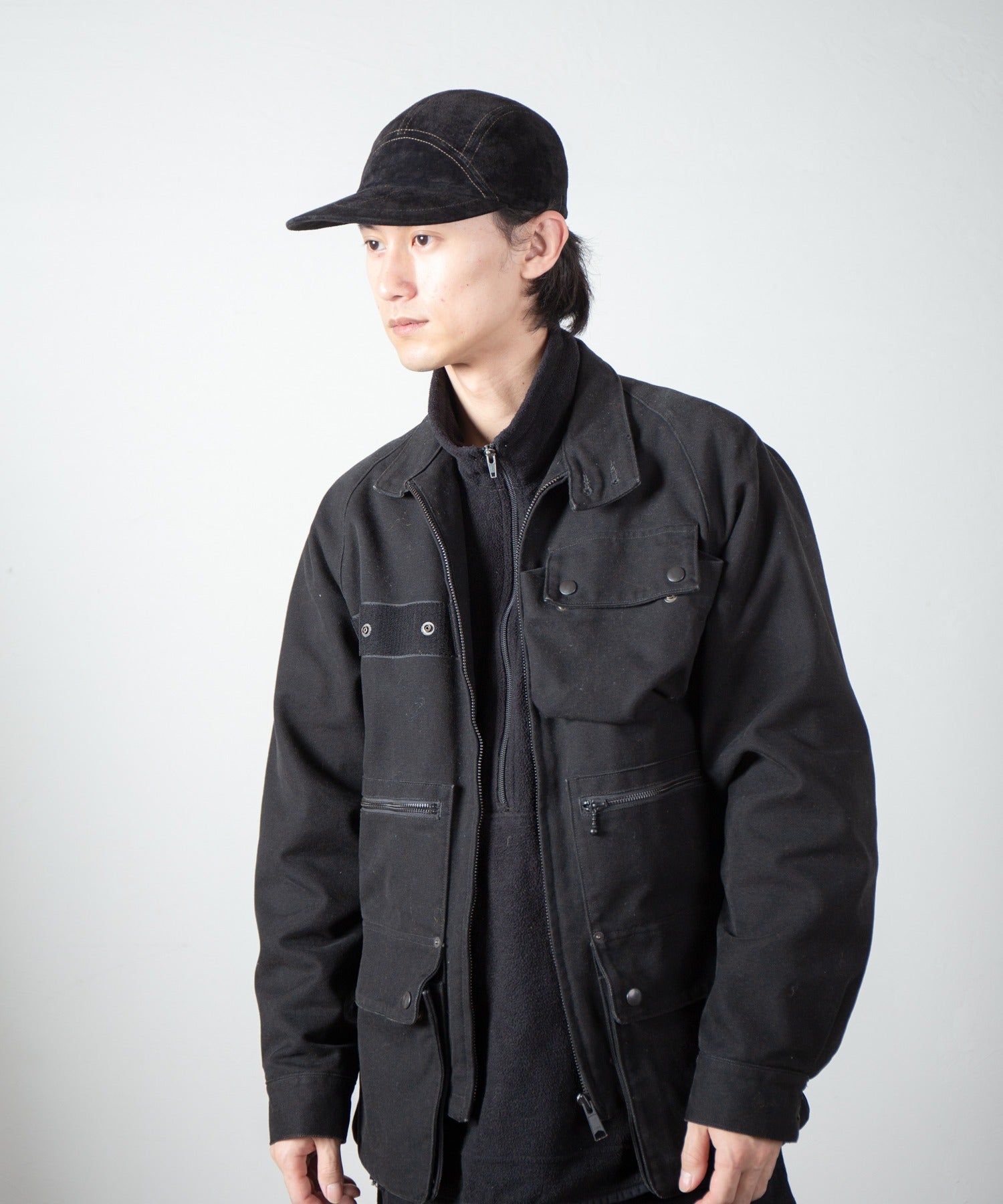 Leather Jet Cap – Black | INDIETRO ASSOCIATION | 入荷予定アイテム