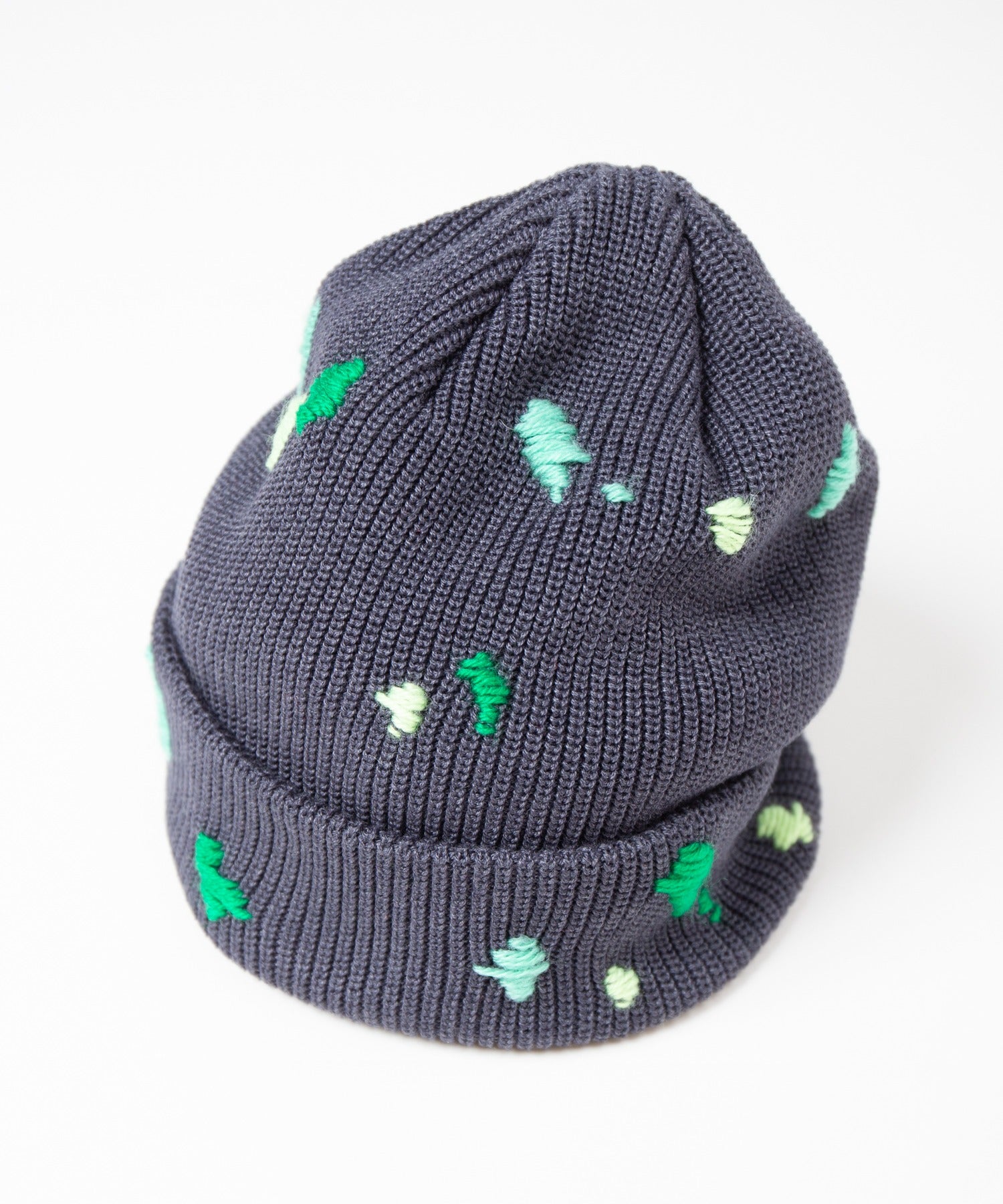 Dirt Embroidery Knit Cap – Gray | INDIETRO ASSOCIATION | 入荷予定アイテム