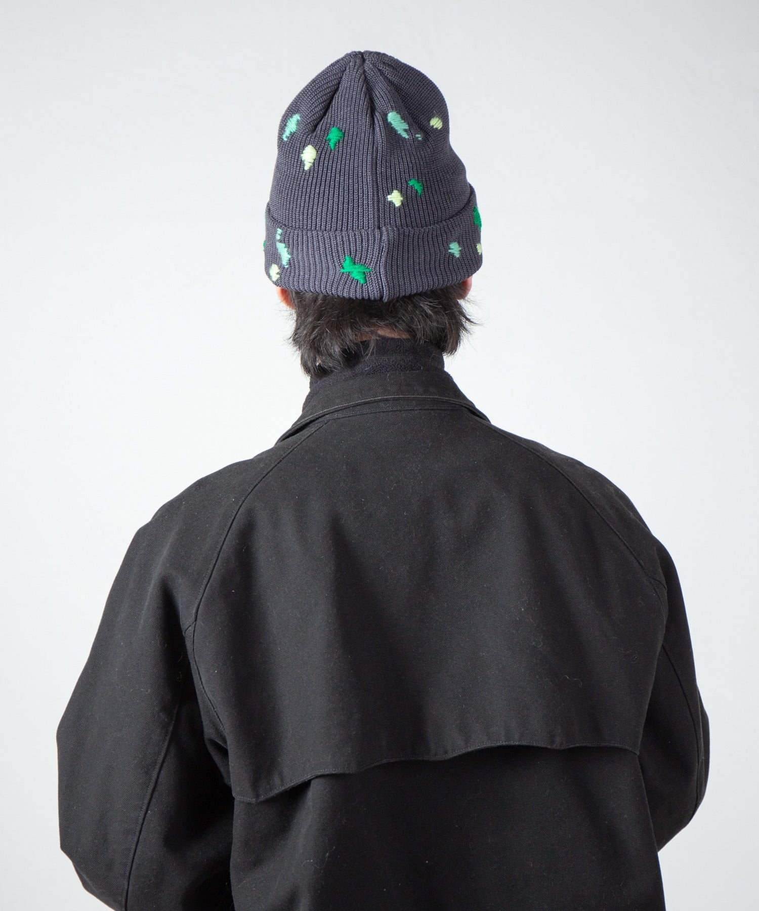 Dirt Embroidery Knit Cap – Gray | INDIETRO ASSOCIATION | 入荷予定アイテム