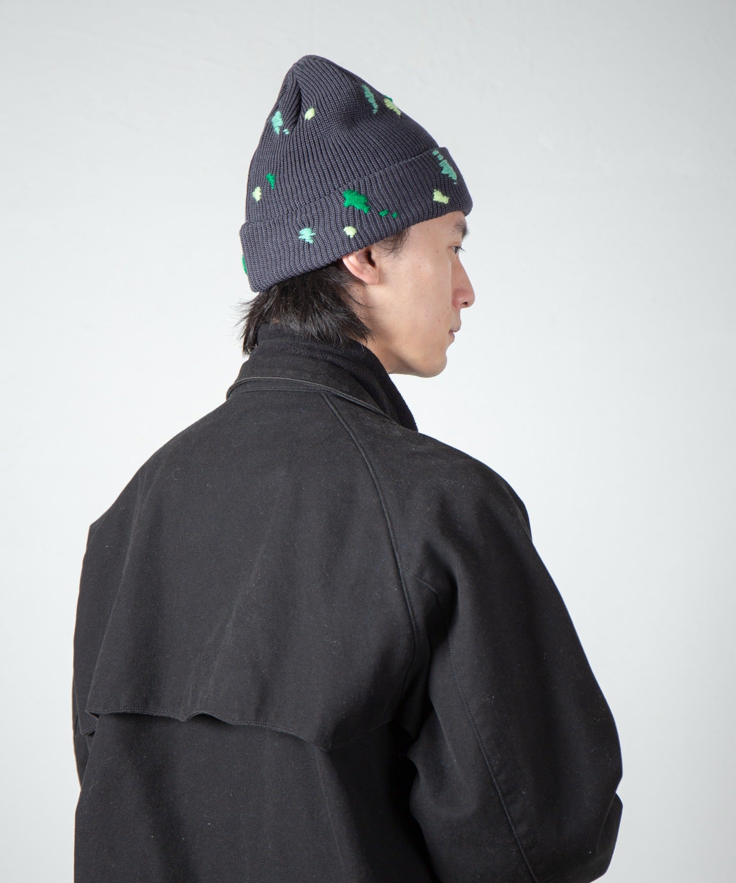 Dirt Embroidery Knit Cap – Gray | INDIETRO ASSOCIATION | 入荷予定アイテム