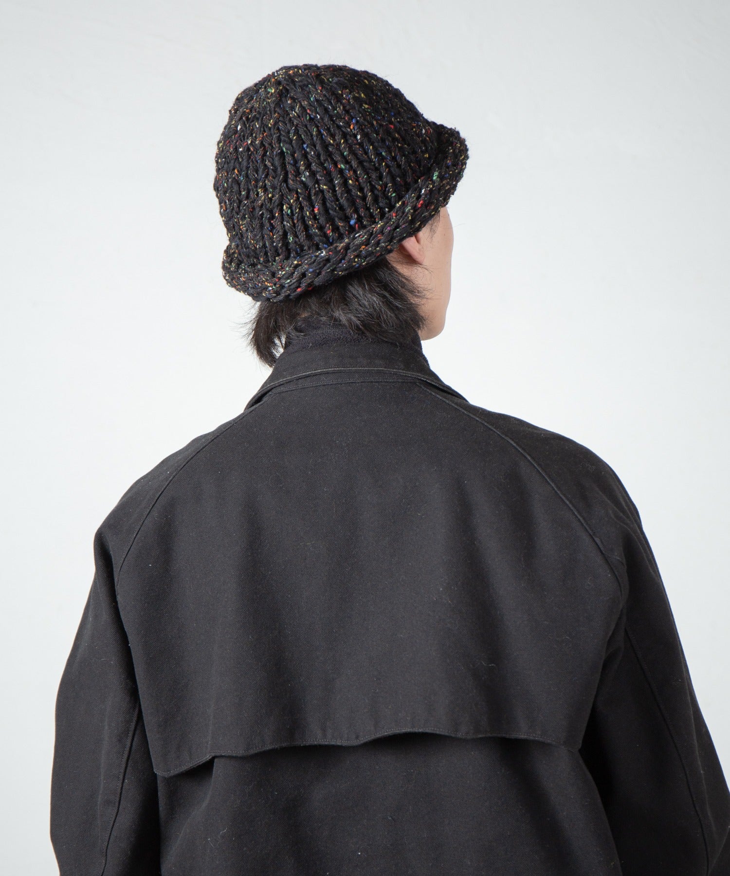 Roll Knit Cap – Black | INDIETRO ASSOCIATION | 入荷予定アイテム