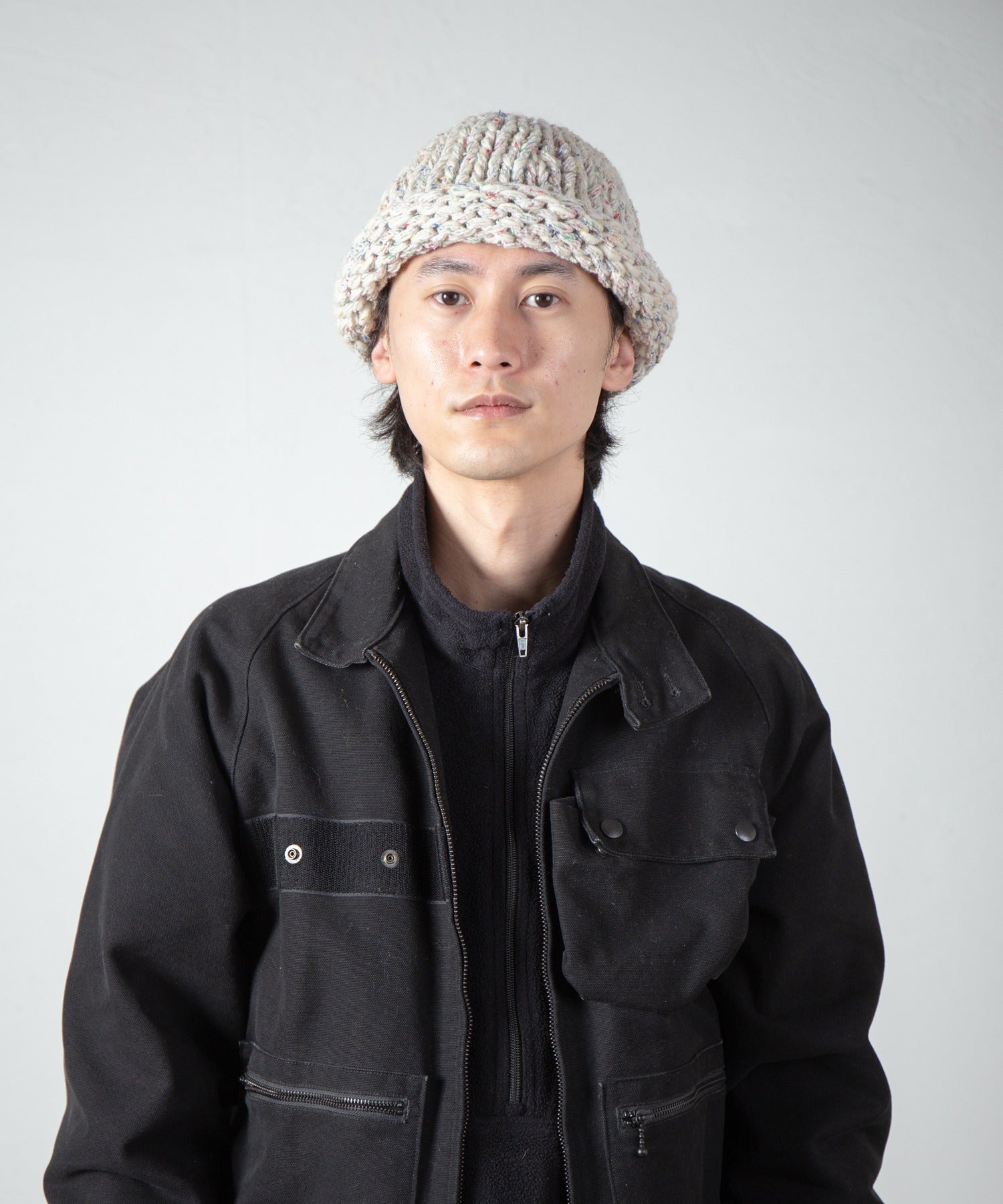 Roll Knit Cap – Ivory | INDIETRO ASSOCIATION | 入荷予定アイテム