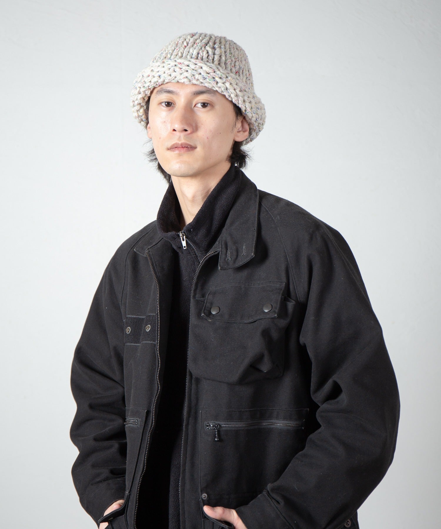 Roll Knit Cap – Ivory | INDIETRO ASSOCIATION | 入荷予定アイテム