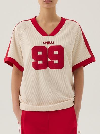 CHILLI 99 WAFFLE TEE – Coconut | ARAMINTA JAMES