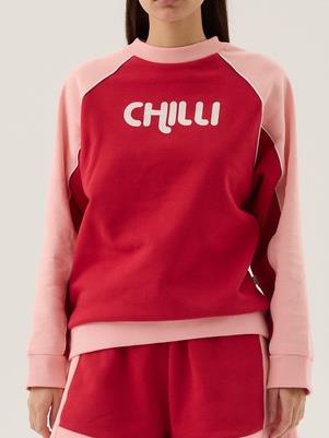 CHILLI SWEATSHIRT – Poppy Red | ARAMINTA JAMES