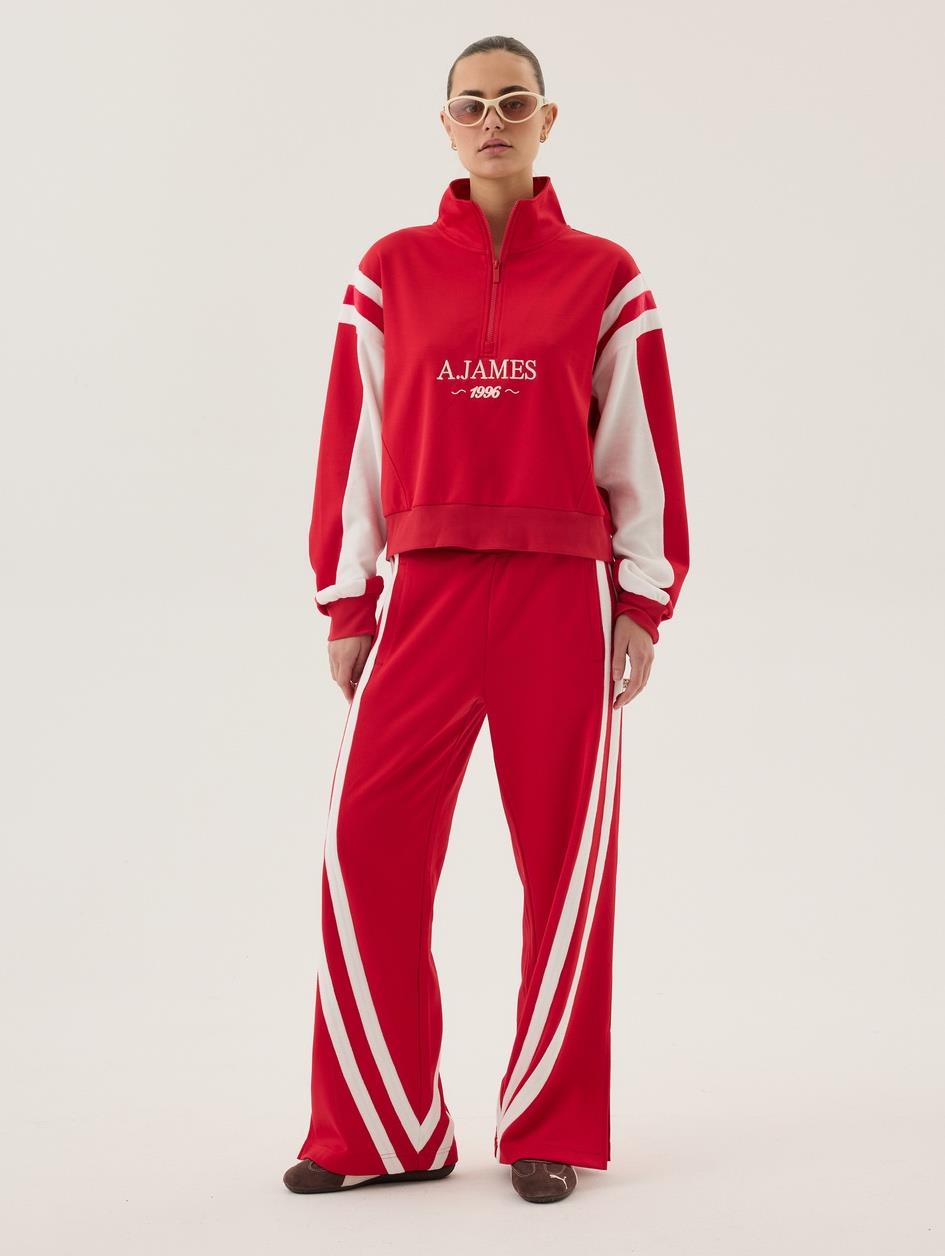 1996 TRACKSIDE PANT – Poppy Red | ARAMINTA JAMES