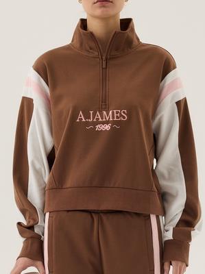 1996 TRACKSIDE SWEATSHIRT – Mocha | ARAMINTA JAMES