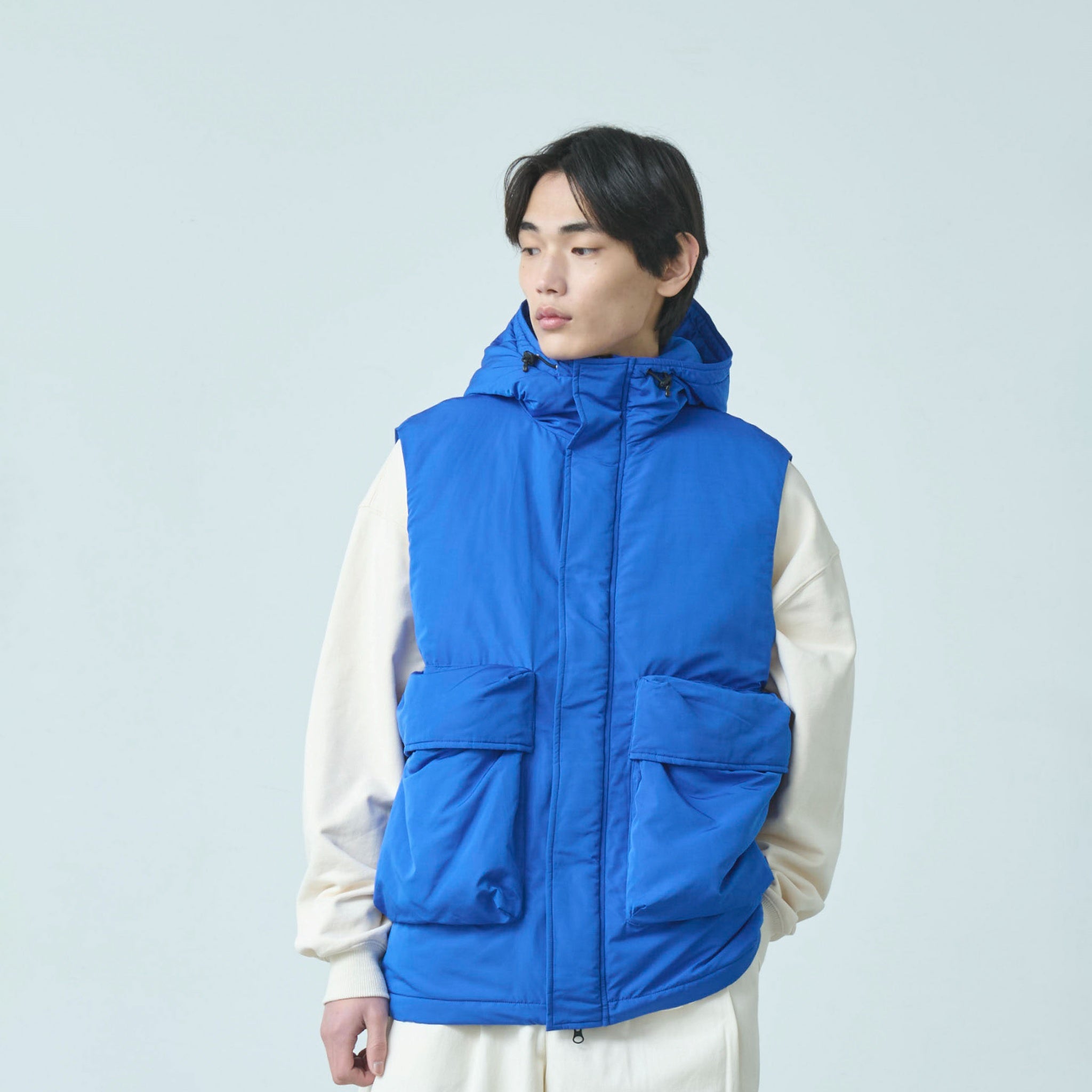 HYATT PUFF VEST – Blue | KELEN MEN