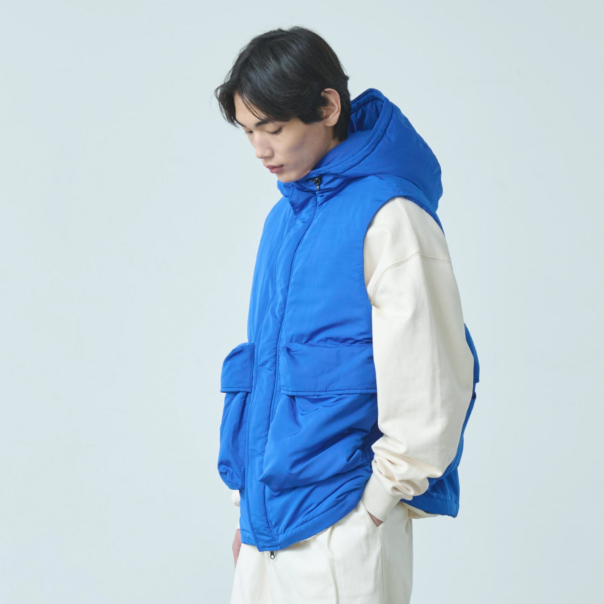 HYATT PUFF VEST – Blue | KELEN MEN