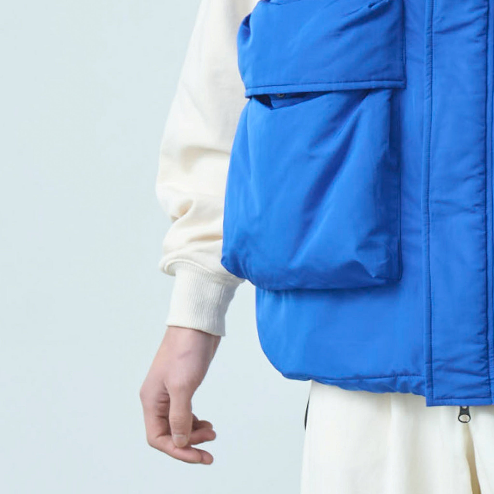 HYATT PUFF VEST – Blue | KELEN MEN