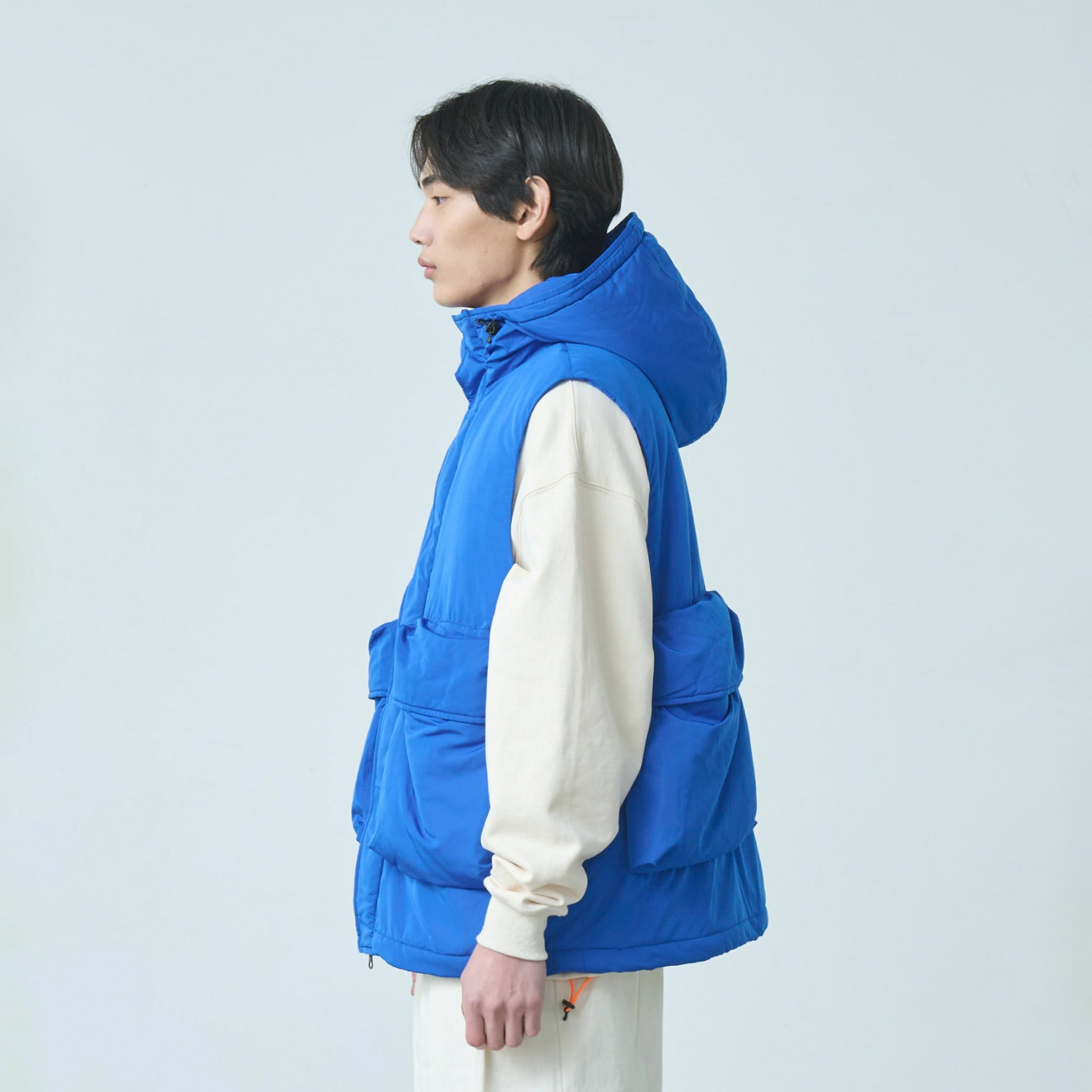 HYATT PUFF VEST – Blue | KELEN MEN