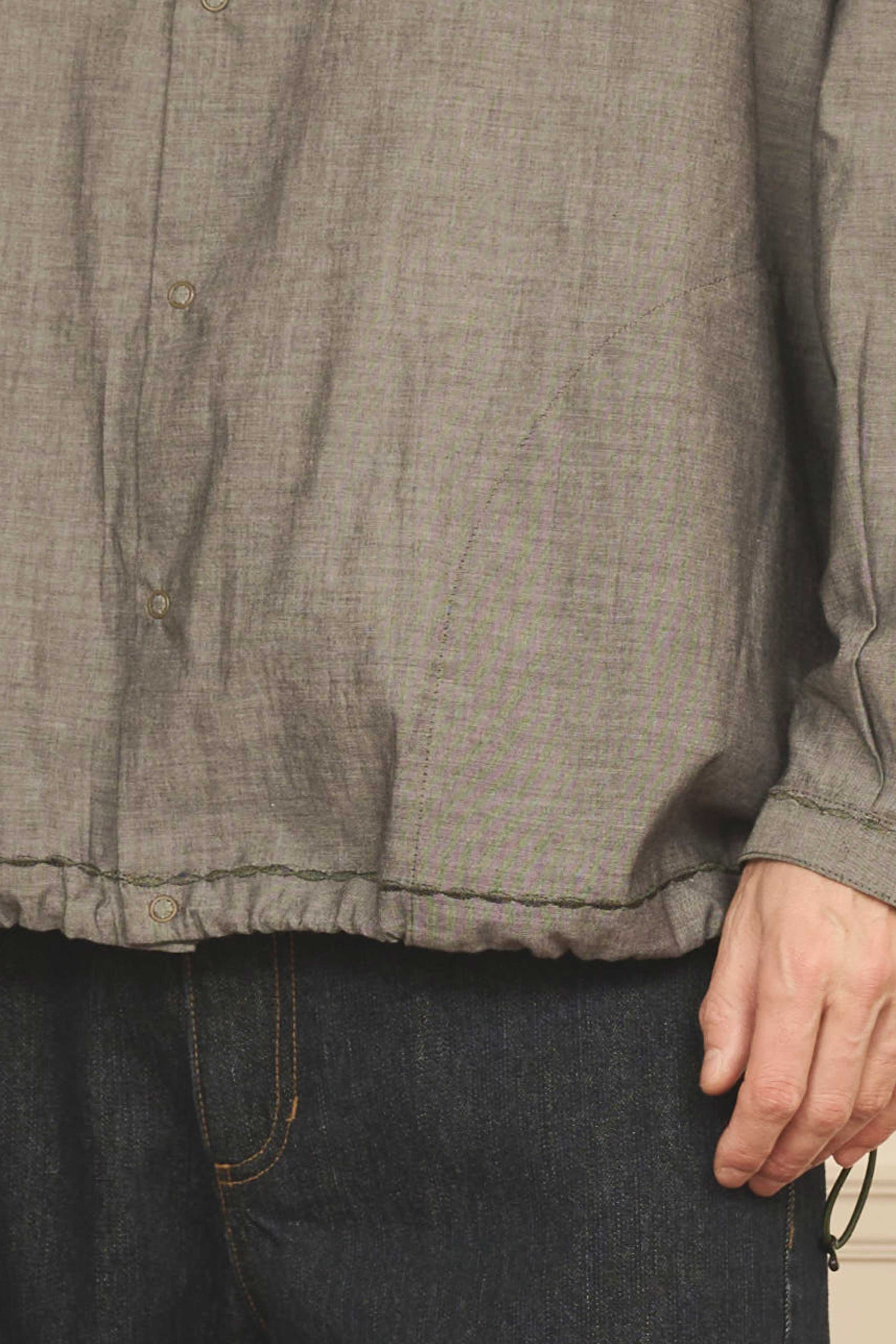 LIPMOA CHAMBRAY | Color_Black | No_klm25fsh1141_bk【KELEN MEN_ケレン】【入荷予定アイテム・入荷連絡可能】