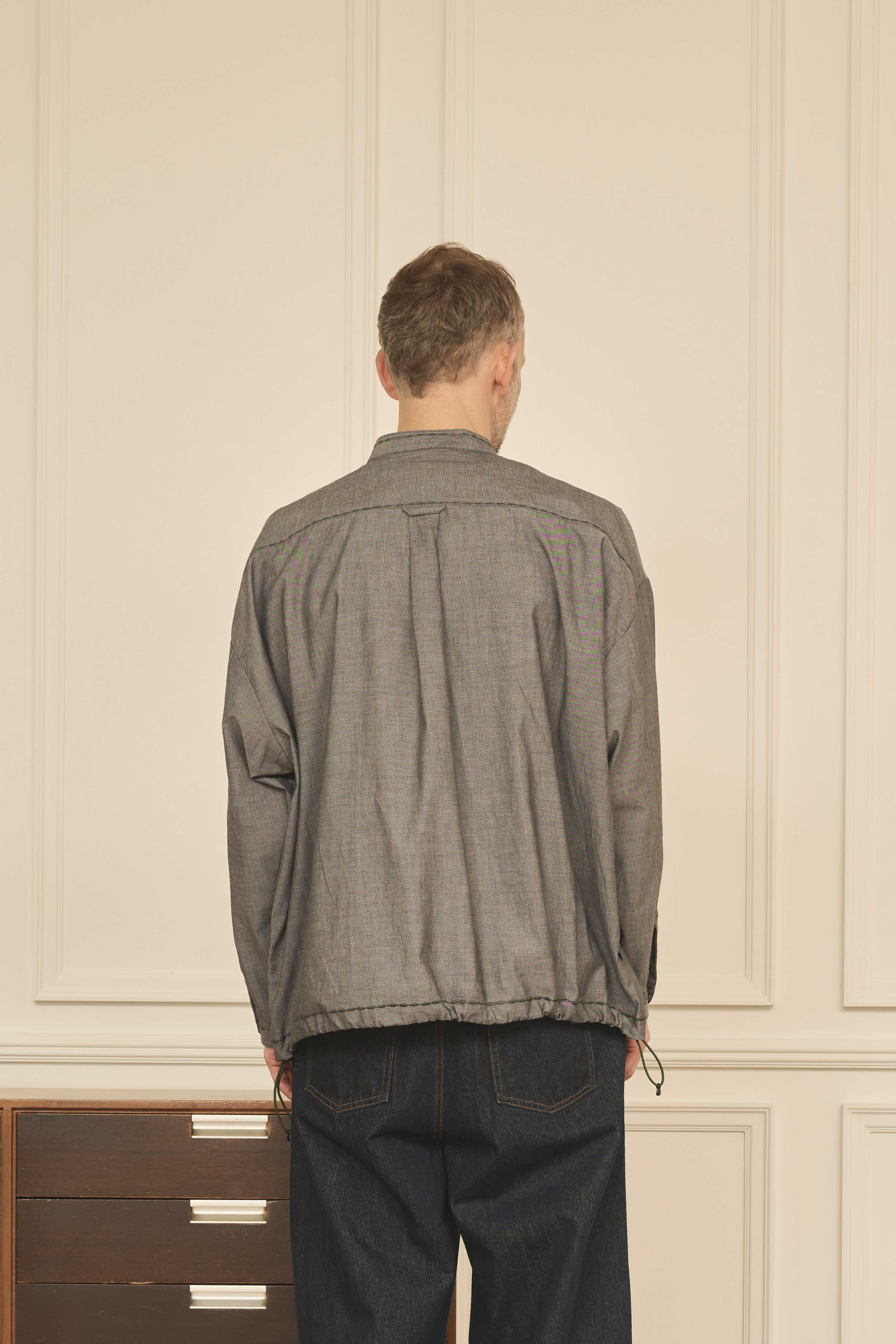 LIPMOA CHAMBRAY | Color_Black | No_klm25fsh1141_bk【KELEN MEN_ケレン】【入荷予定アイテム・入荷連絡可能】