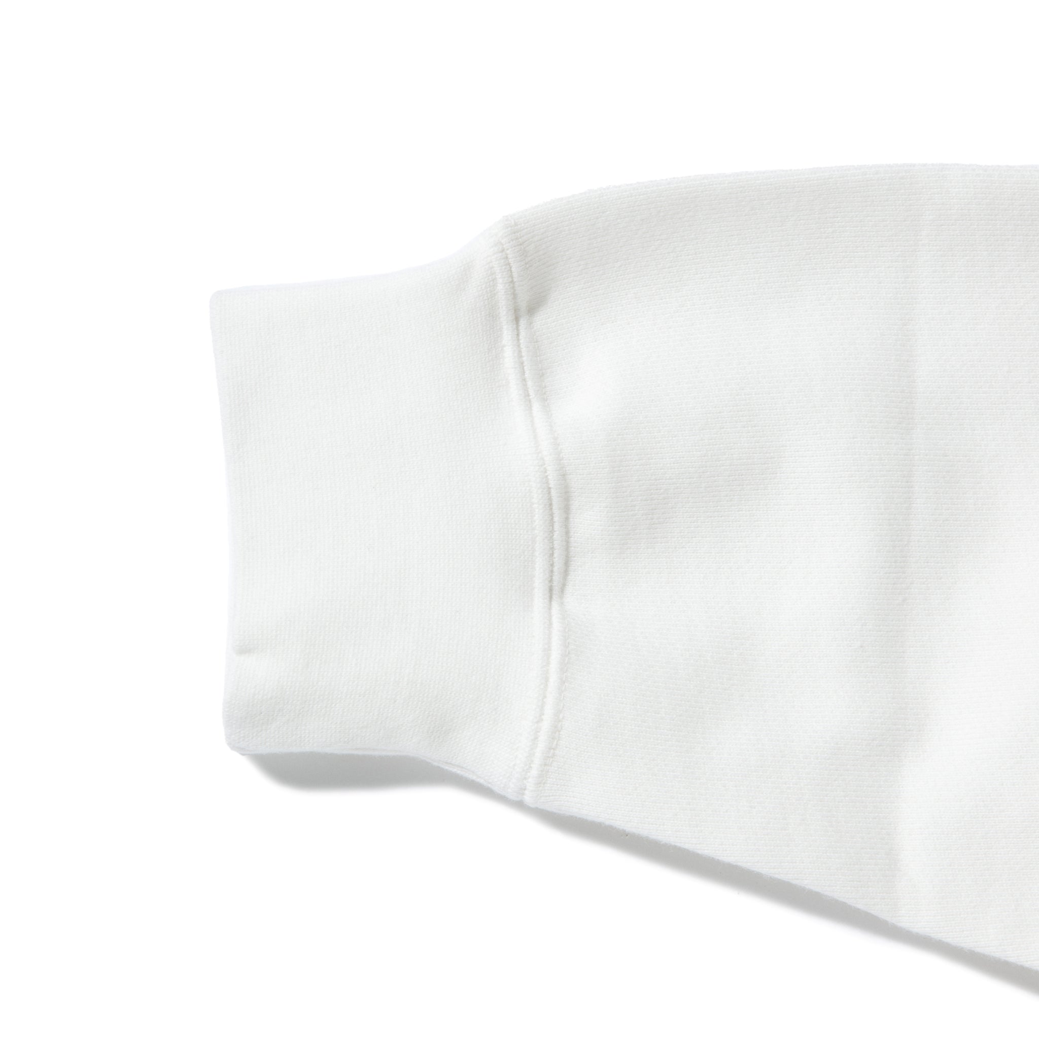 KN-HS-SP-01_WH | Heavy Hooded Sweatshirt - Seam Pocket | Color:WHITE【Knuu(縫う)_ヌウ】