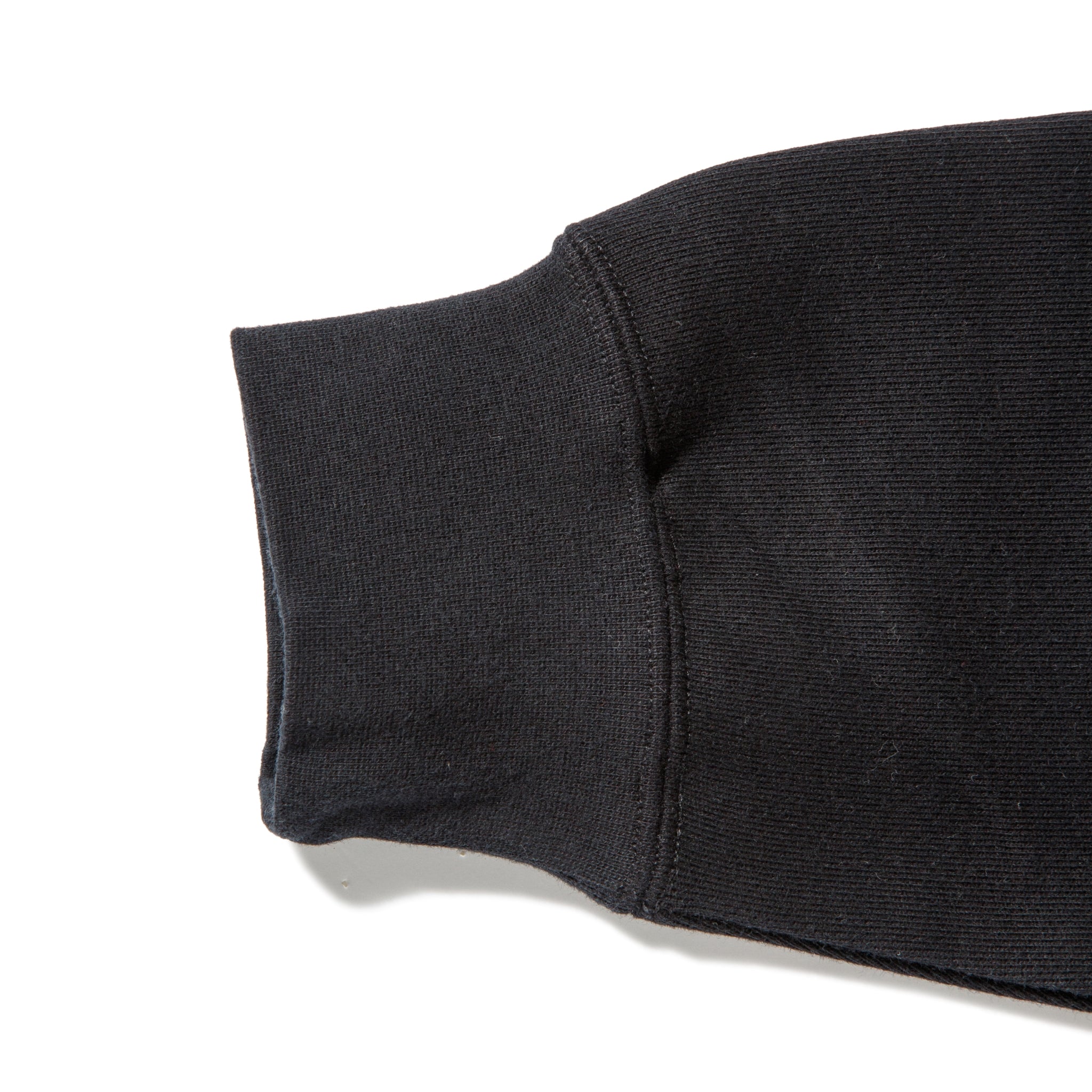 KN-HS-SP-01_BL | Heavy Hooded Sweatshirt - Seam Pocket | Color:BLACK【Knuu(縫う)_ヌウ】