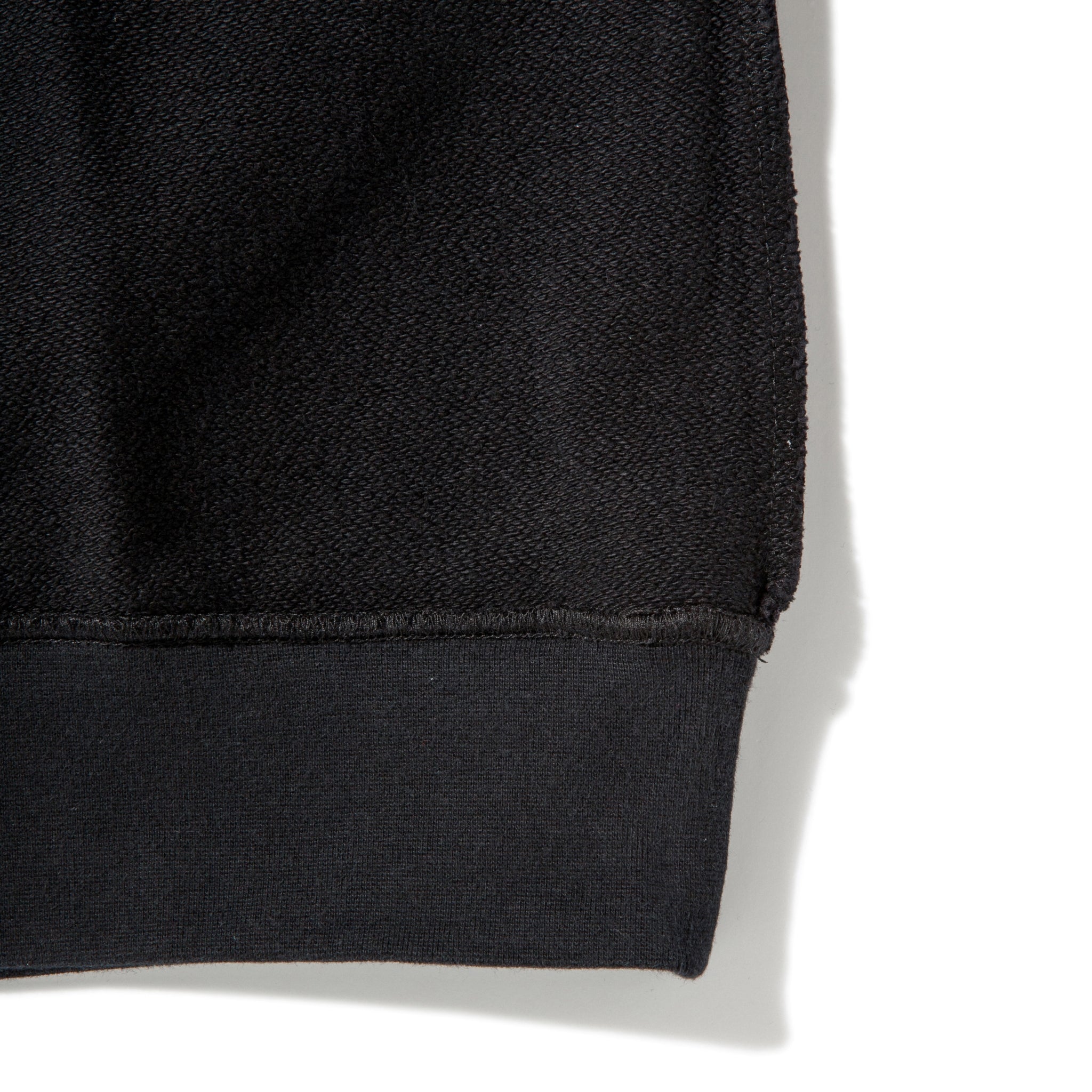 KN-HS-SP-01_BL | Heavy Hooded Sweatshirt - Seam Pocket | Color:BLACK【Knuu(縫う)_ヌウ】