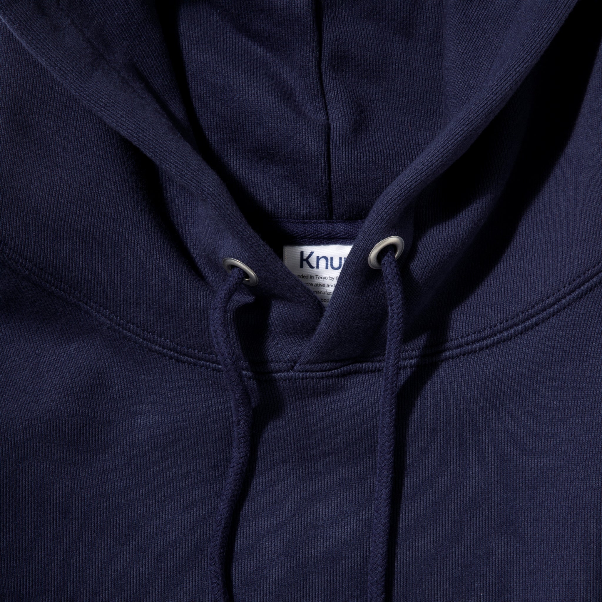 KN-HS-SP-01_NV | Heavy Hooded Sweatshirt - Seam Pocket | Color:NAVY【Knuu(縫う)_ヌウ】