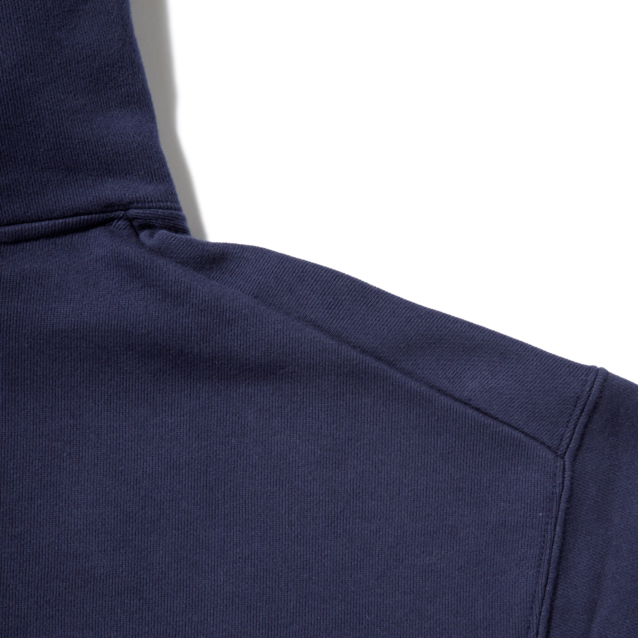 KN-HS-SP-01_NV | Heavy Hooded Sweatshirt - Seam Pocket | Color:NAVY【Knuu(縫う)_ヌウ】