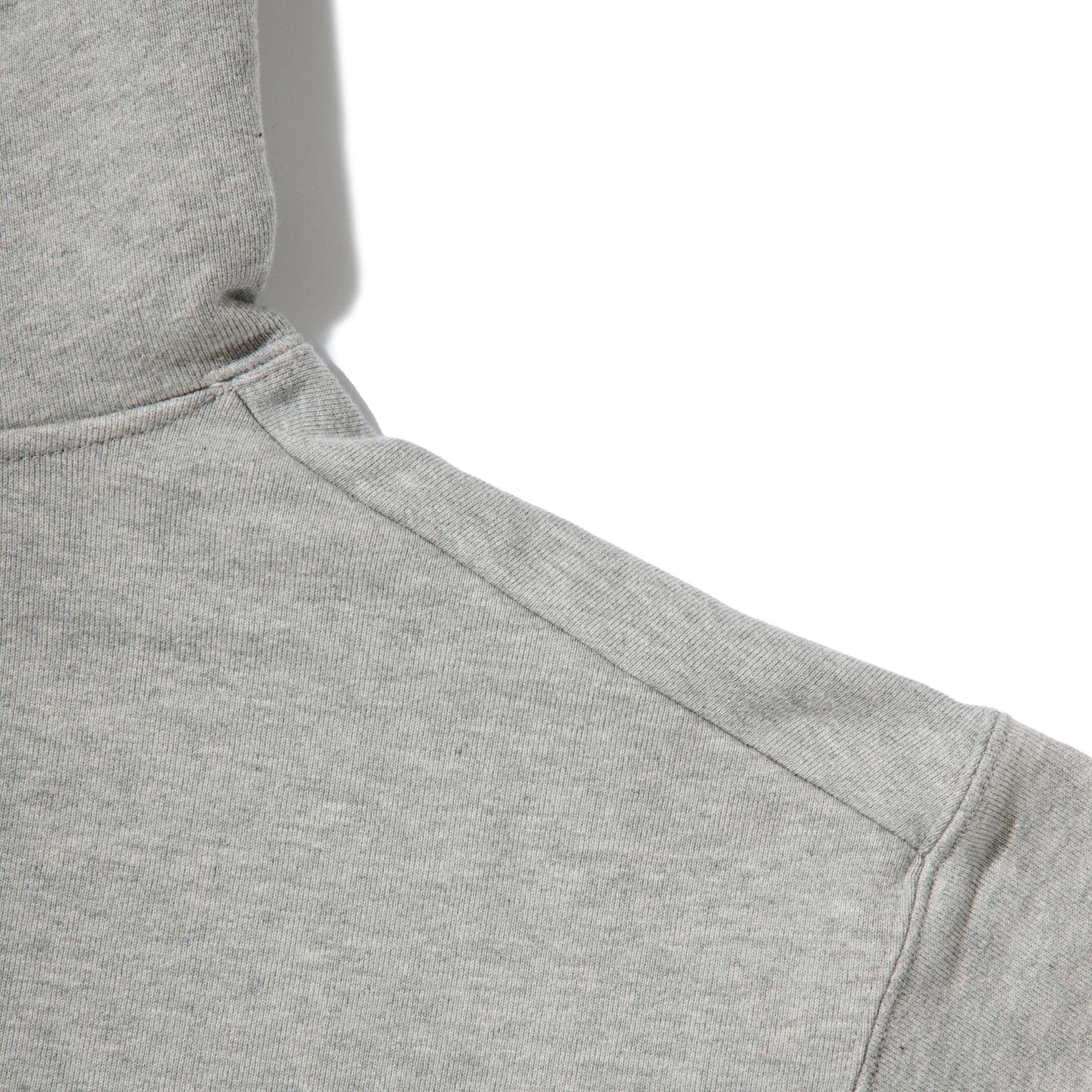 KN-HS-SP-01_HG | Heavy Hooded Sweatshirt - Seam Pocket | Color:HEATHER GRAY【Knuu(縫う)_ヌウ】