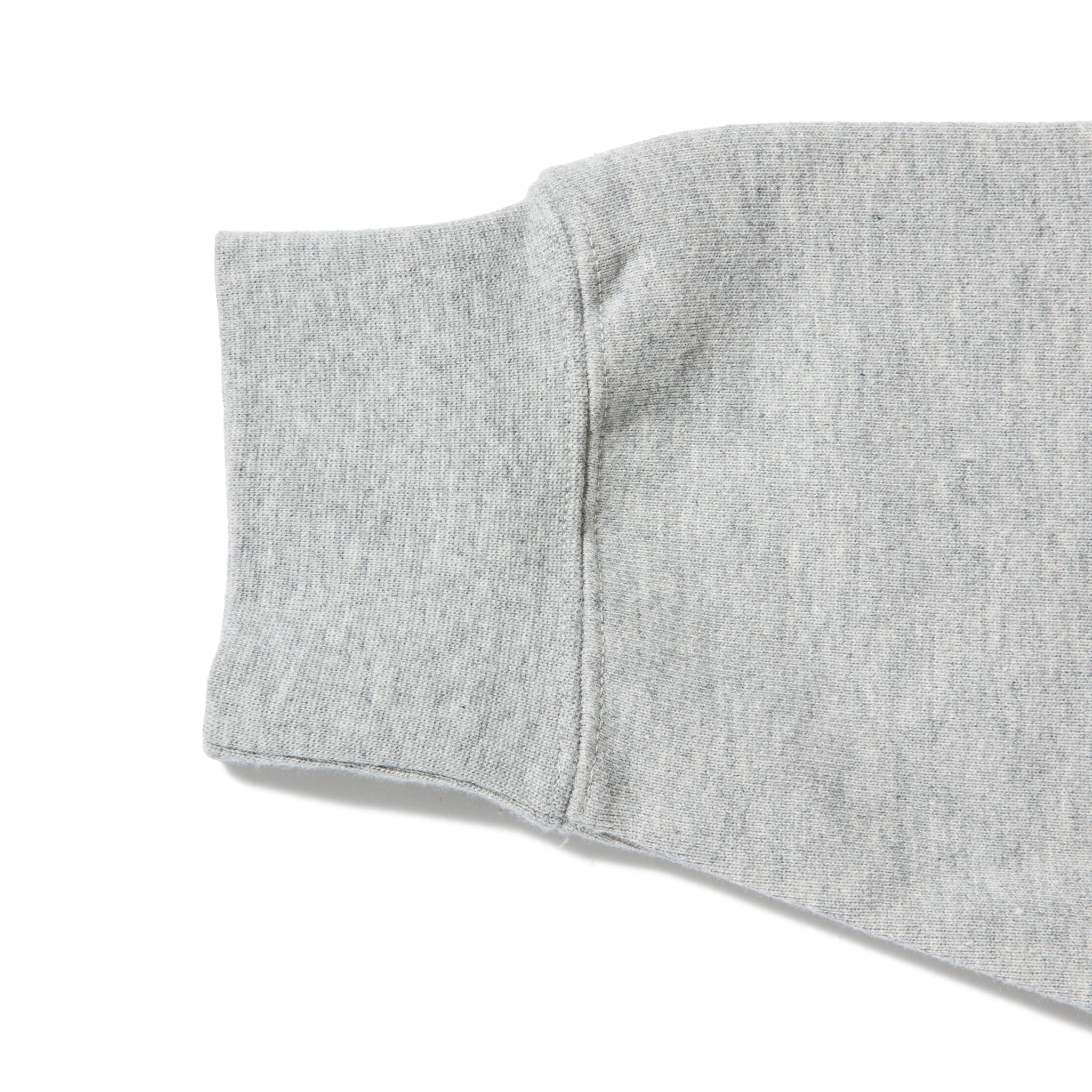 KN-HS-SP-01_HG | Heavy Hooded Sweatshirt - Seam Pocket | Color:HEATHER GRAY【Knuu(縫う)_ヌウ】