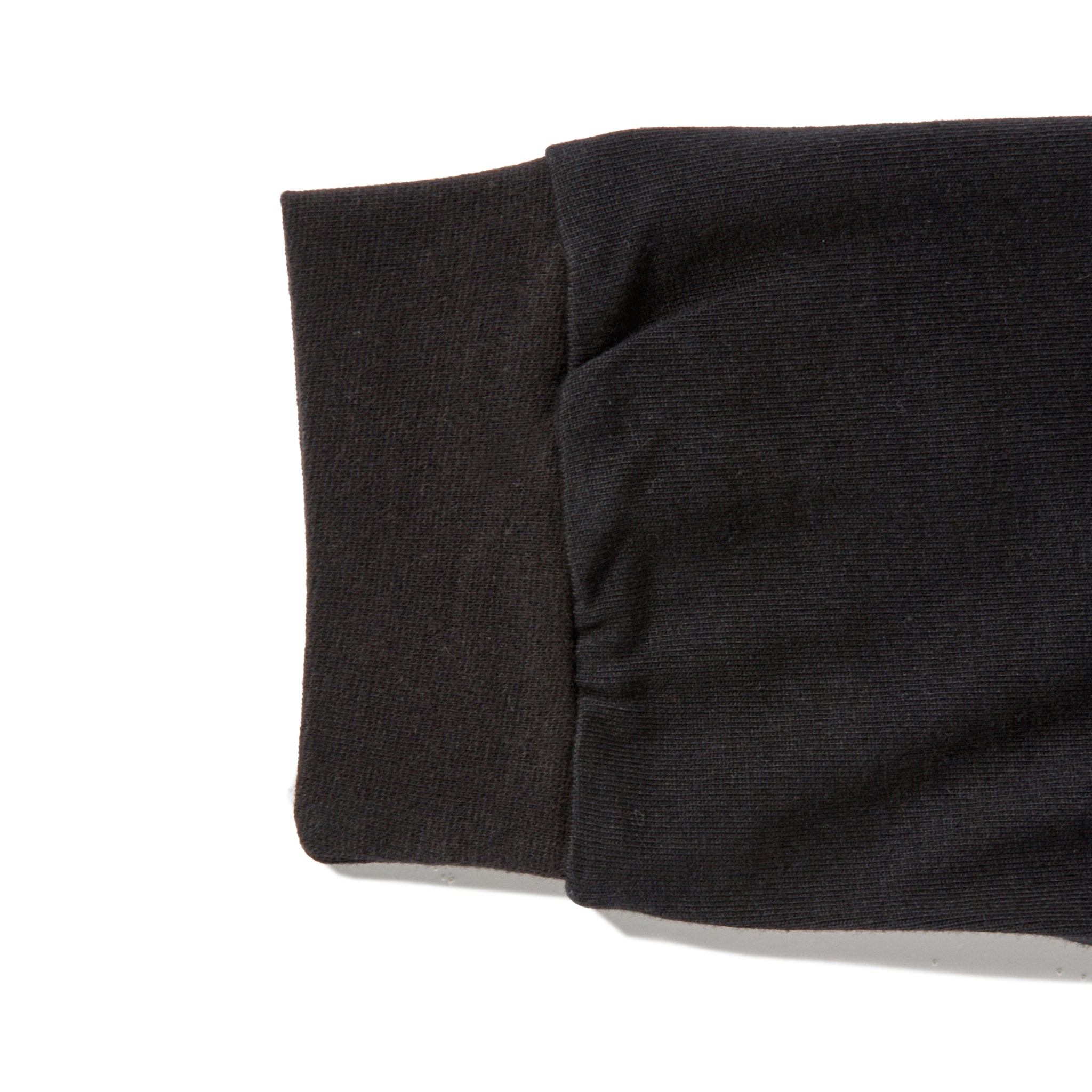 KN-LT-01_BL | Heavy Crewneck Long Sleeve T-Shirt | Color:BLACK【Knuu(縫う)_ヌウ】