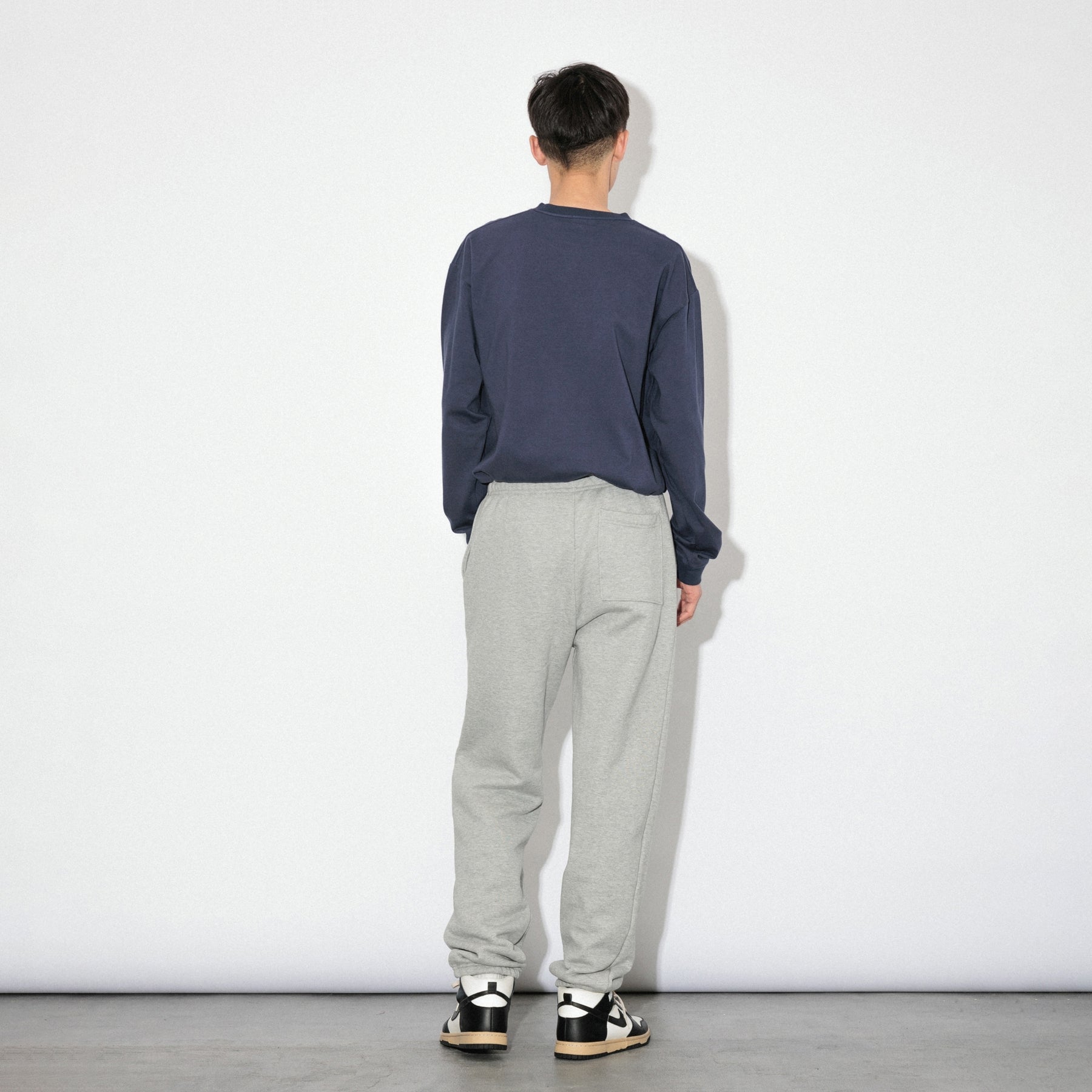 KN-LT-01_NV | Heavy Crewneck Long Sleeve T-Shirt | Color:NAVY【Knuu(縫う)_ヌウ】