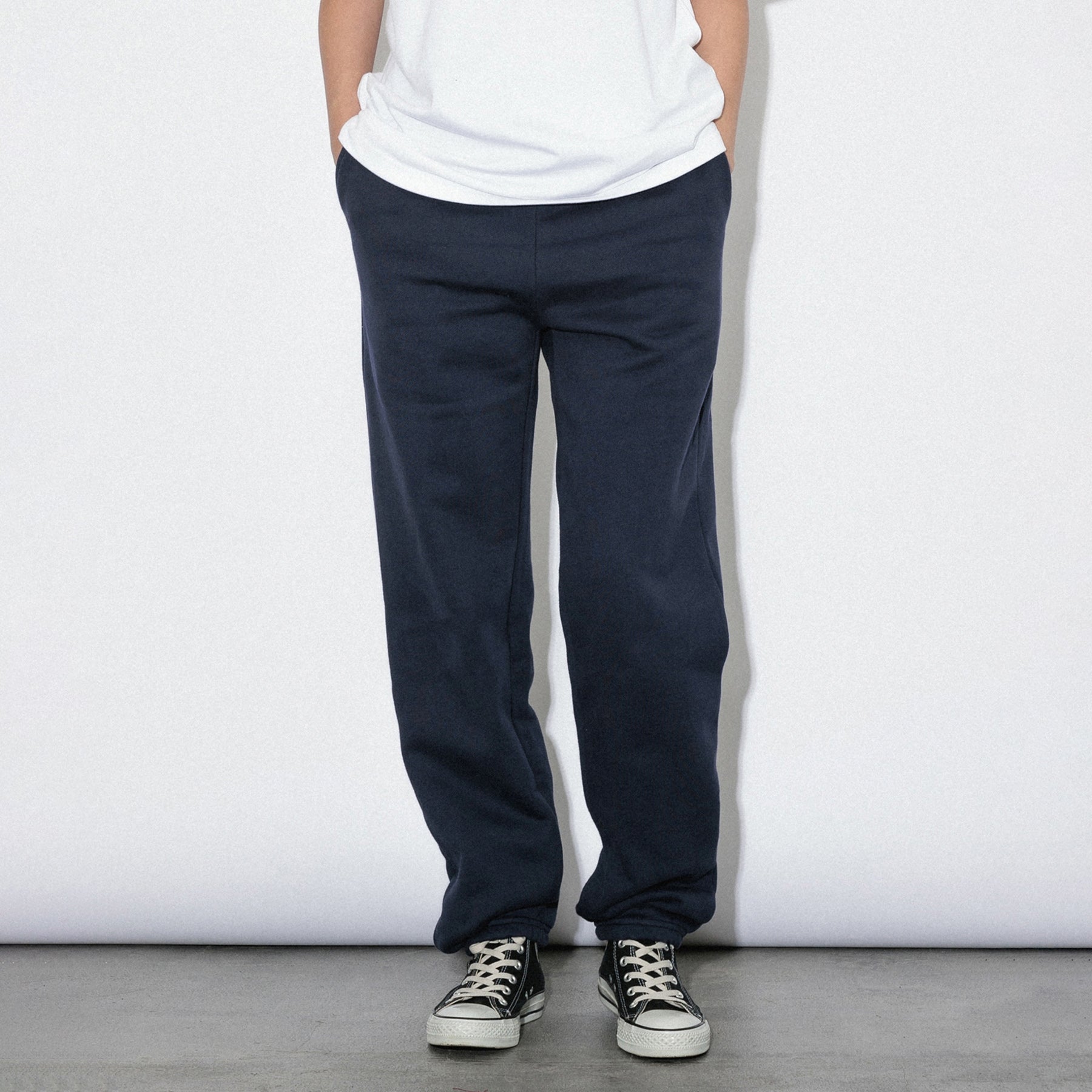 KN-SP-01_NV | Heavy Sweatpants | Color:NAVY【Knuu(縫う)_ヌウ】