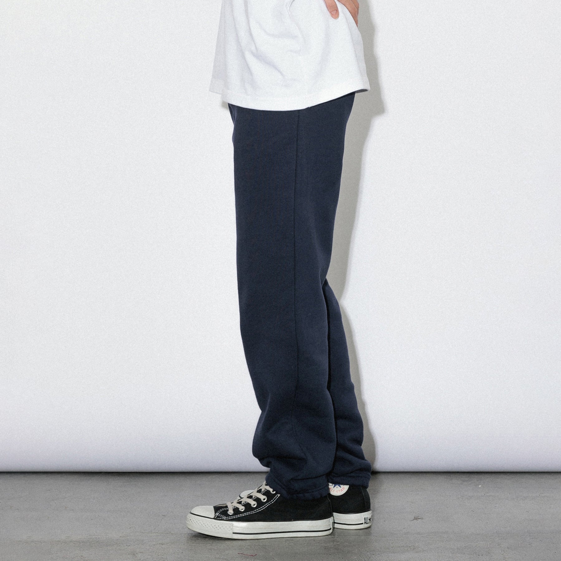 KN-SP-01_NV | Heavy Sweatpants | Color:NAVY【Knuu(縫う)_ヌウ】