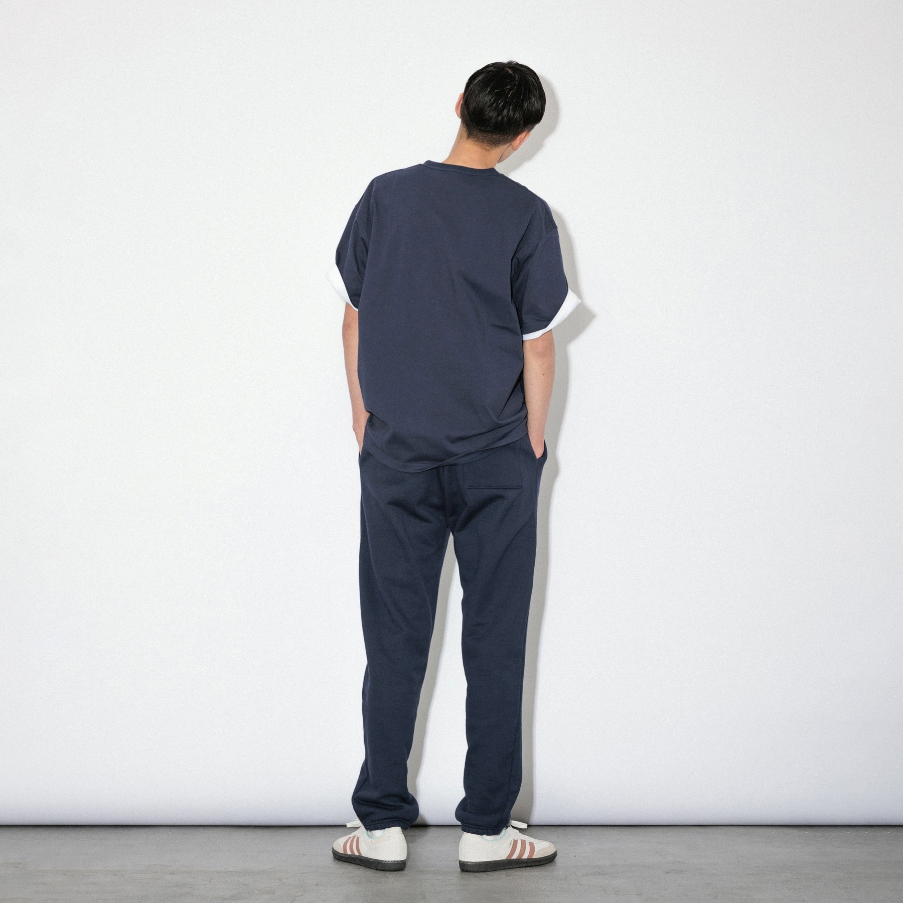 KN-SP-01_NV | Heavy Sweatpants | Color:NAVY【Knuu(縫う)_ヌウ】