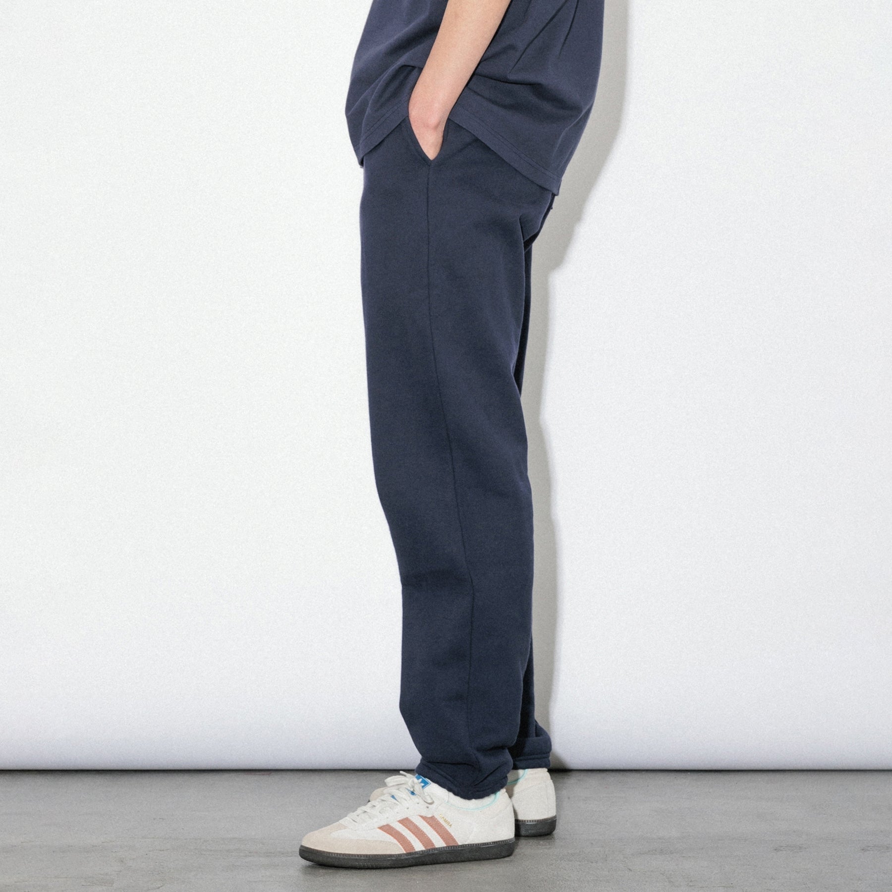 KN-SP-01_NV | Heavy Sweatpants | Color:NAVY【Knuu(縫う)_ヌウ】