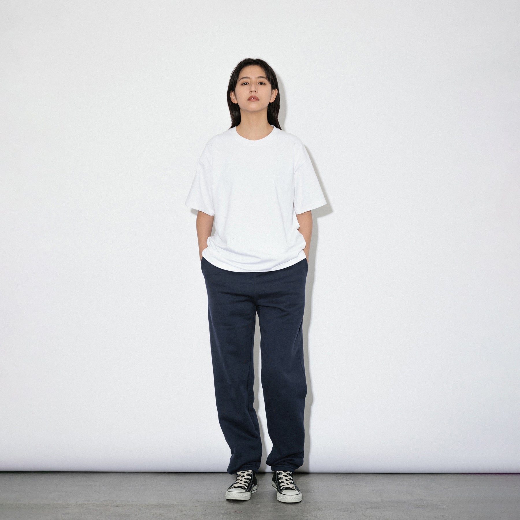 KN-SP-01_NV | Heavy Sweatpants | Color:NAVY【Knuu(縫う)_ヌウ】
