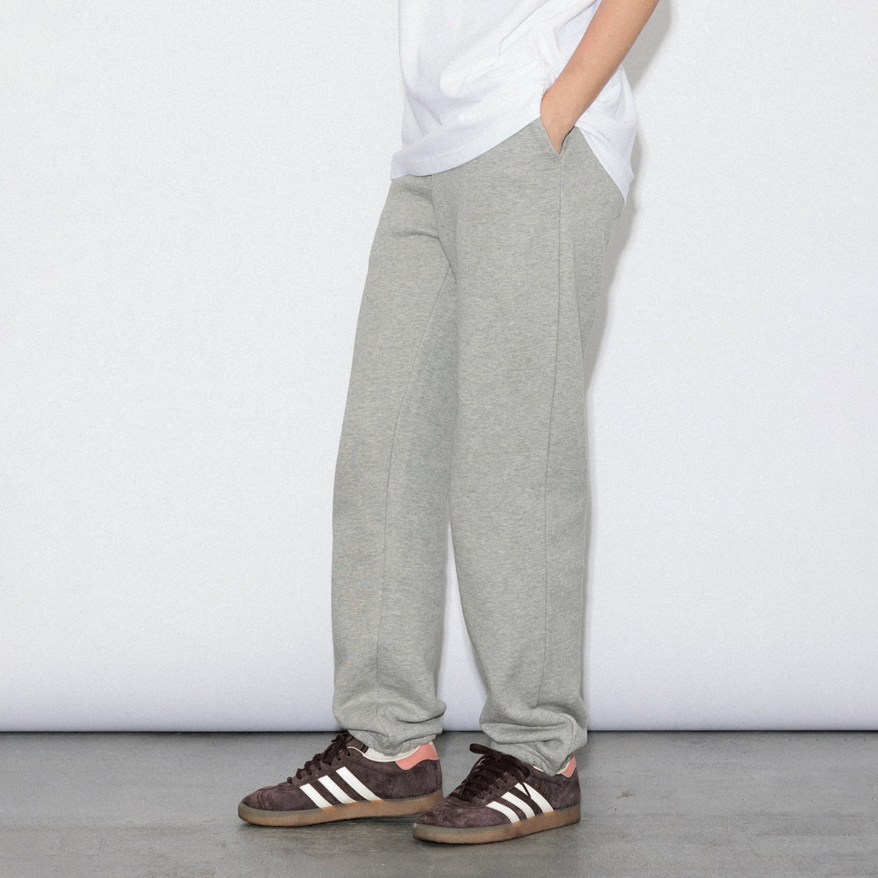 KN-SP-01_HG | Heavy Sweatpants | Color:HEATHER GRAY【Knuu(縫う)_ヌウ】