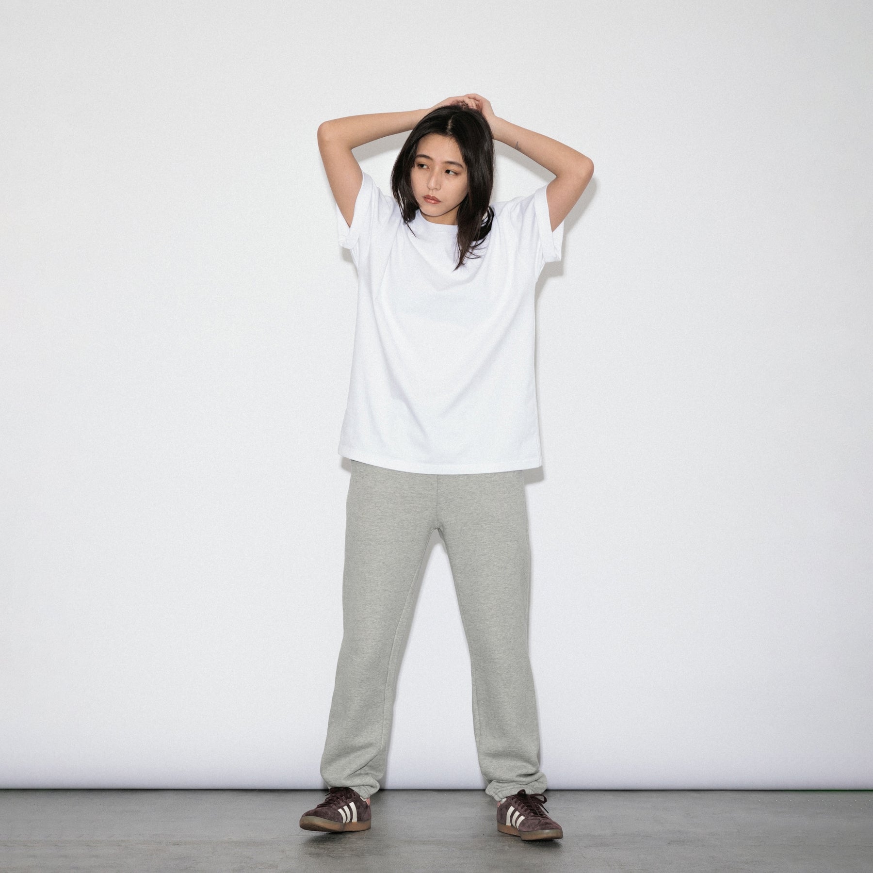 KN-SP-01_HG | Heavy Sweatpants | Color:HEATHER GRAY【Knuu(縫う)_ヌウ】