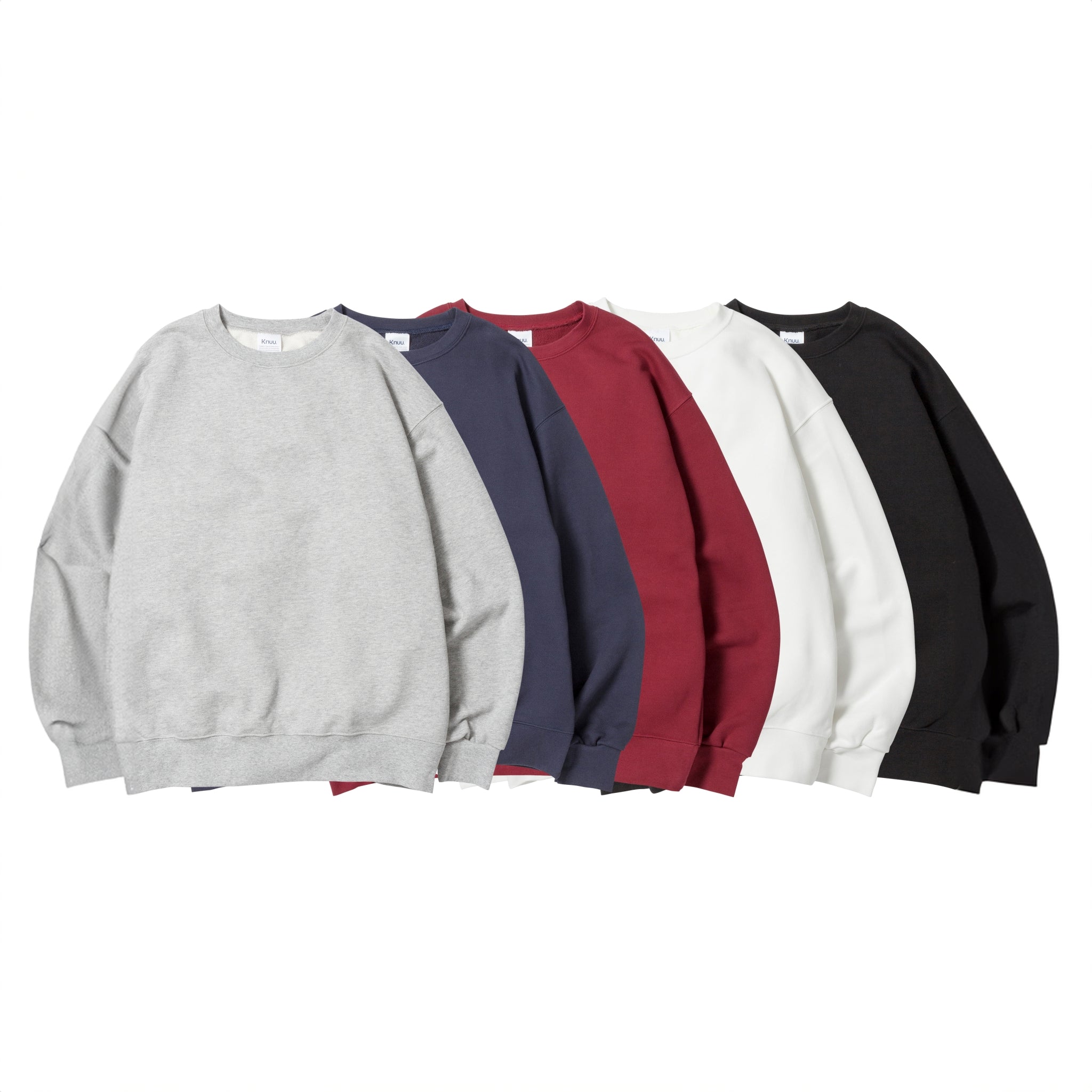 KN-SS-01_HG | Heavy Crewneck Sweatshirt | Color:HEATHER GRAY【Knuu(縫う)_ヌウ】
