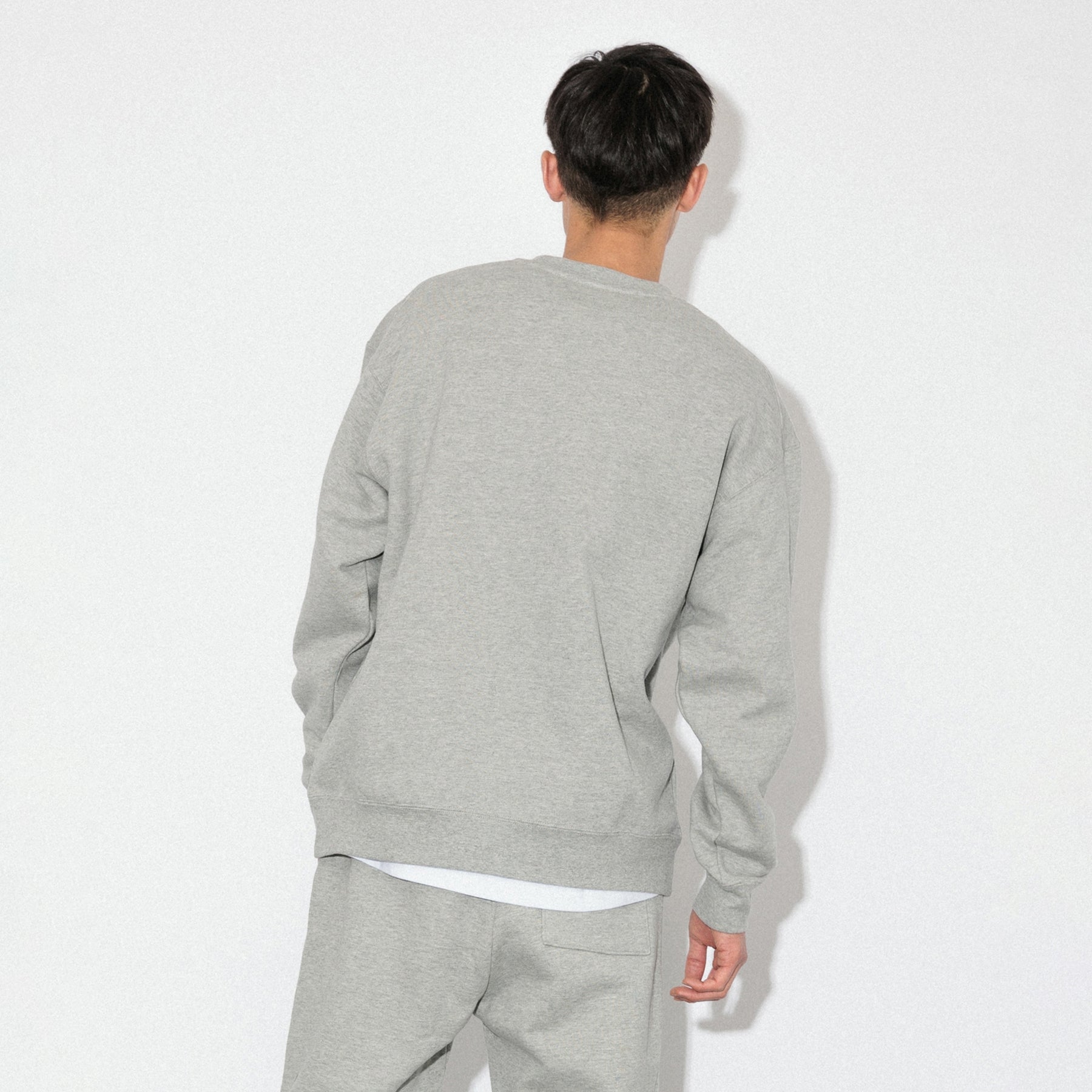 KN-SS-01_HG | Heavy Crewneck Sweatshirt | Color:HEATHER GRAY【Knuu(縫う)_ヌウ】