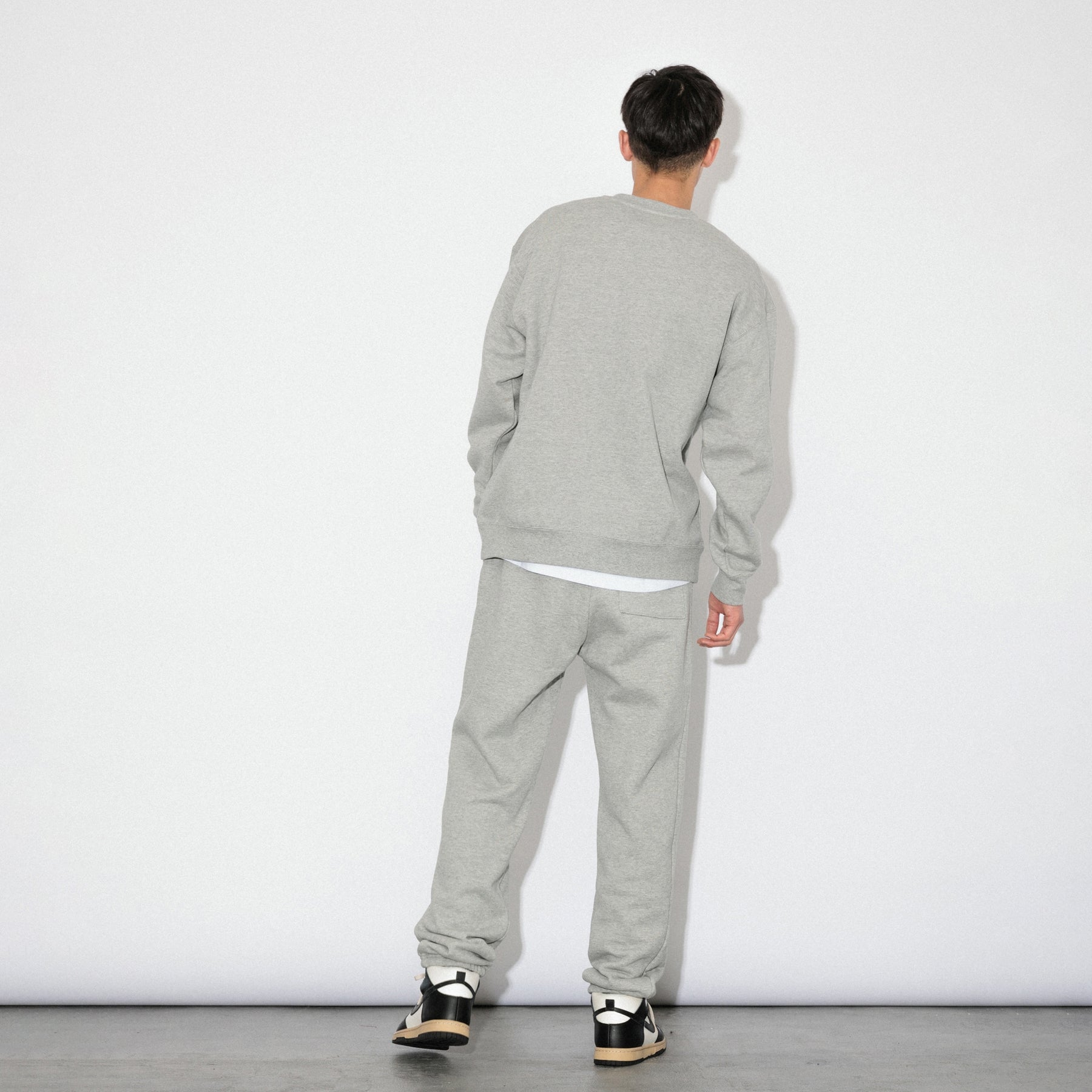 KN-SS-01_HG | Heavy Crewneck Sweatshirt | Color:HEATHER GRAY【Knuu(縫う)_ヌウ】