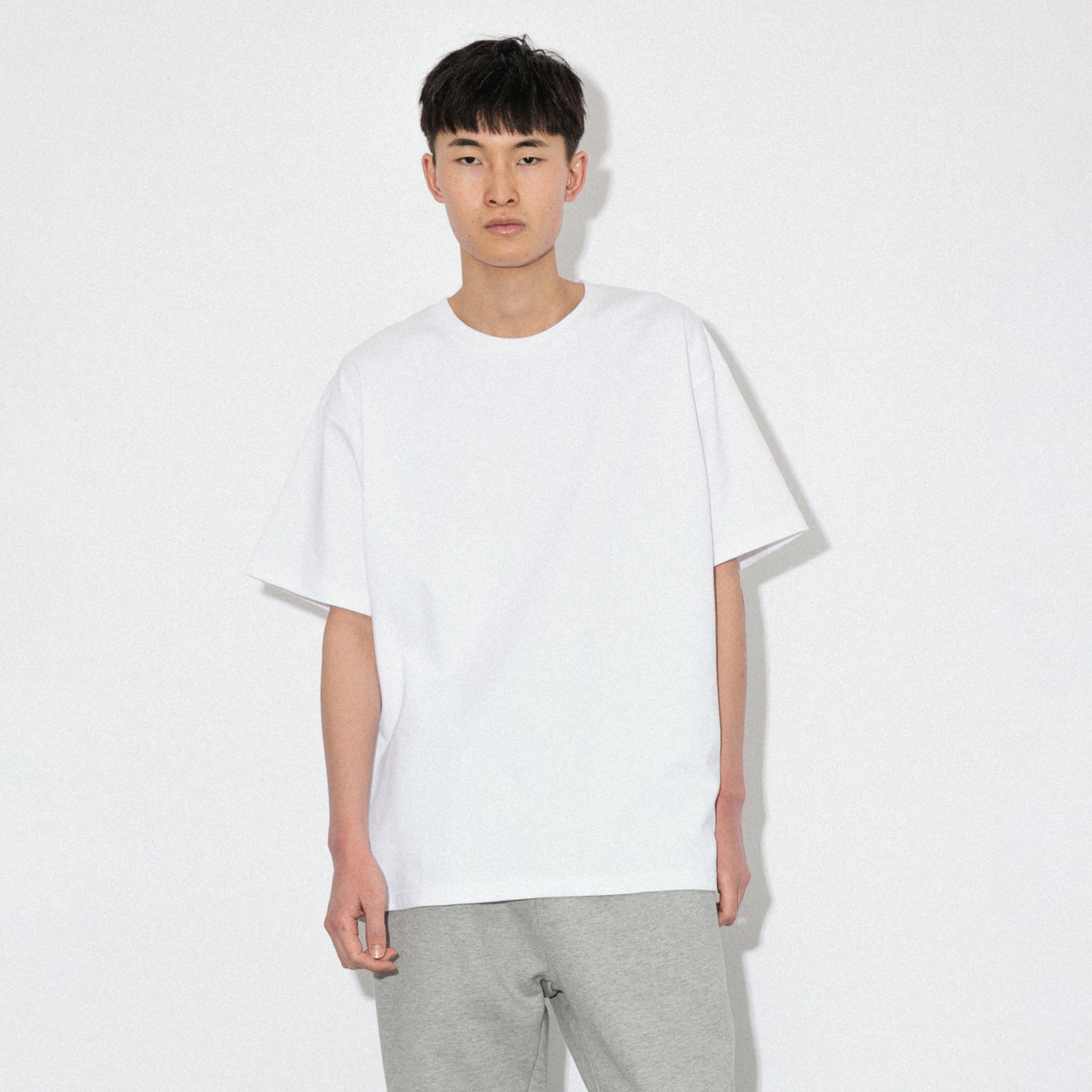 KN-T-01_WH | Heavy Crewneck T-Shirt | Color:WHITE【Knuu(縫う)_ヌウ】【ネコポス選択可能】