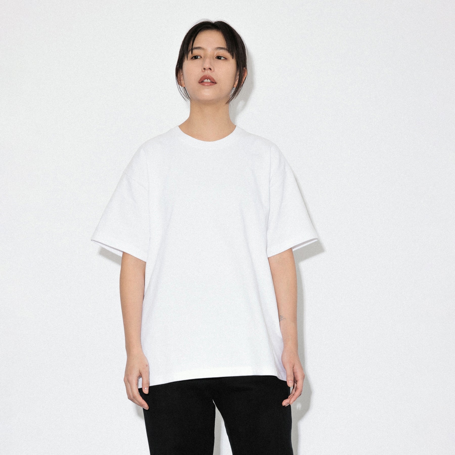 KN-T-01_WH | Heavy Crewneck T-Shirt | Color:WHITE【Knuu(縫う)_ヌウ】【ネコポス選択可能】