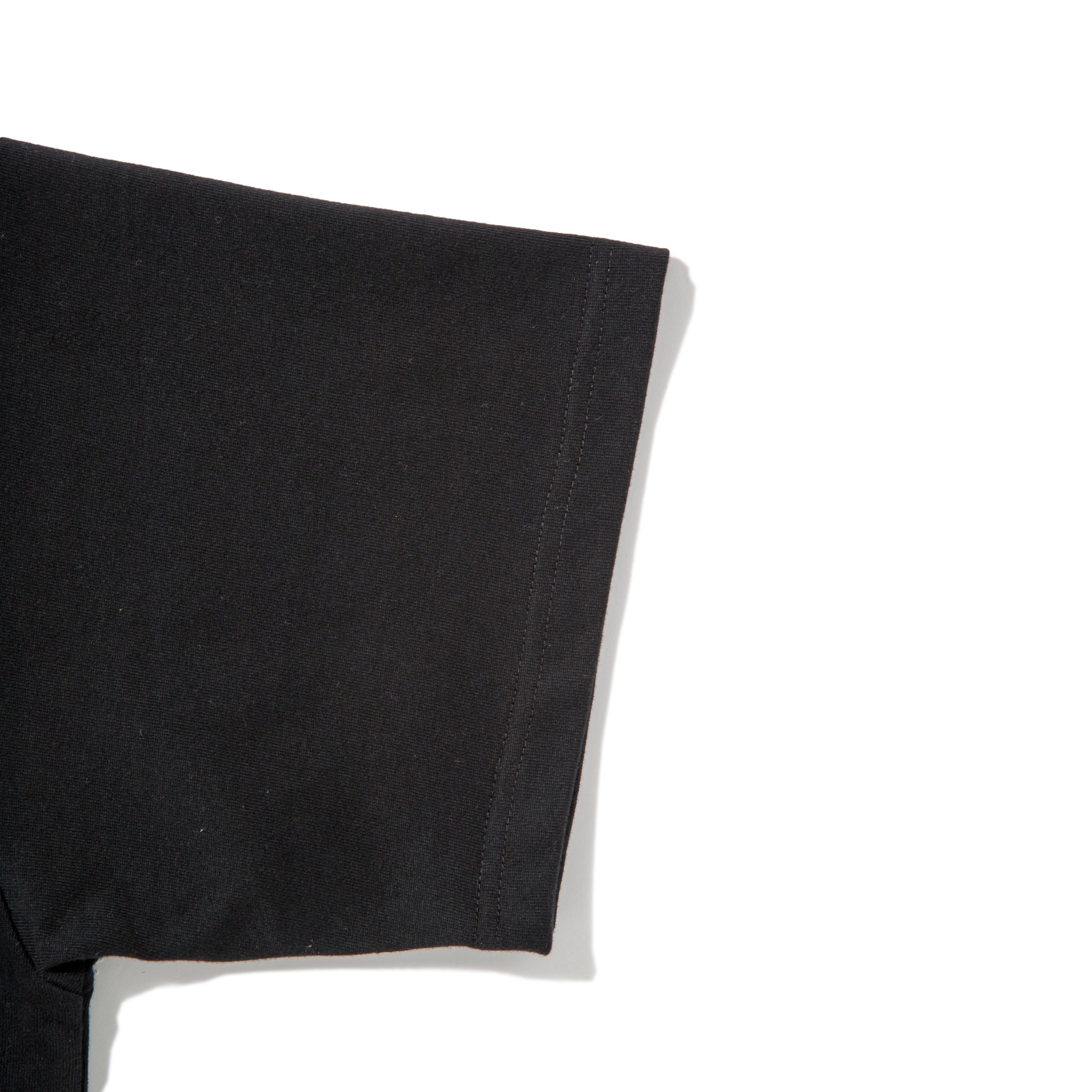 KN-T-01_BL | Heavy Crewneck T-Shirt | Color:BLACK【Knuu(縫う)_ヌウ】【ネコポス選択可能】