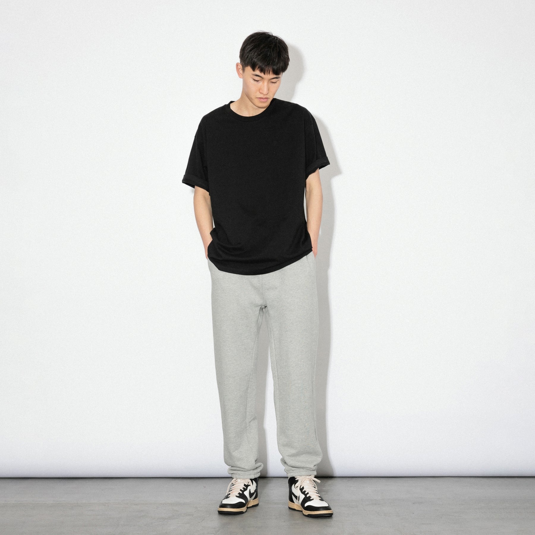 KN-T-01_BL | Heavy Crewneck T-Shirt | Color:BLACK【Knuu(縫う)_ヌウ】【ネコポス選択可能】