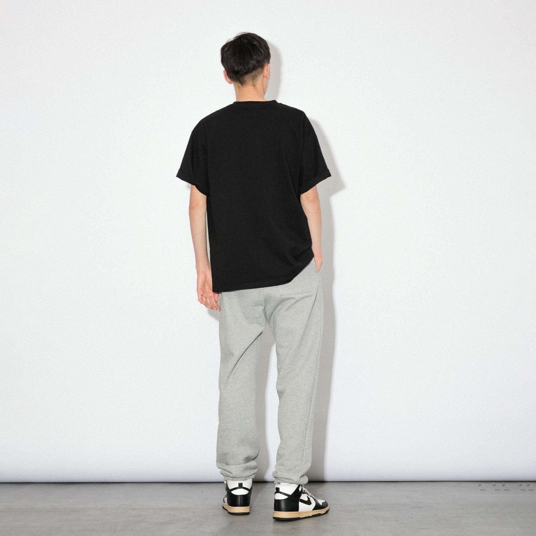 KN-T-01_BL | Heavy Crewneck T-Shirt | Color:BLACK【Knuu(縫う)_ヌウ】【ネコポス選択可能】