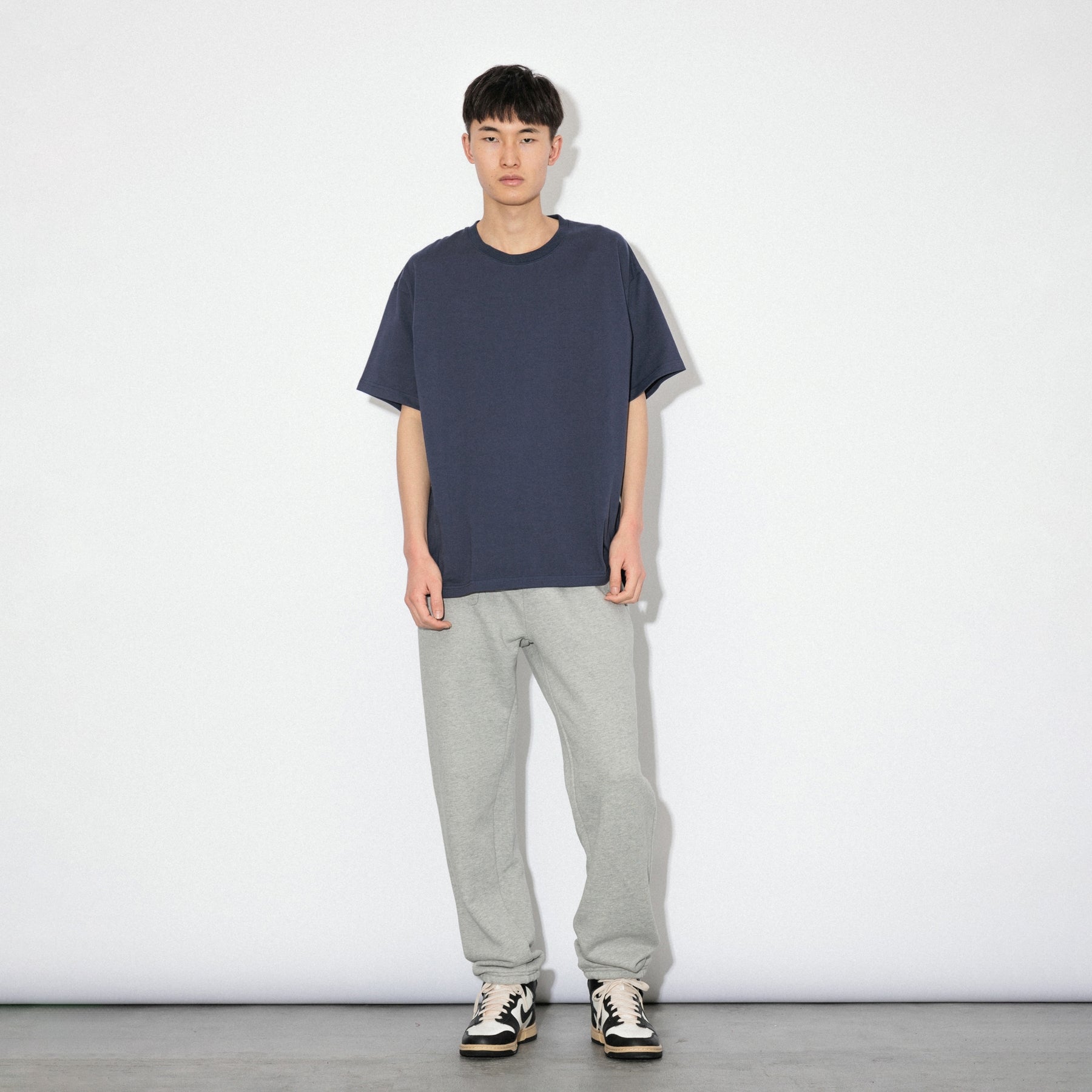 KN-T-01_NV | Heavy Crewneck T-Shirt | Color:NAVY【Knuu(縫う)_ヌウ】