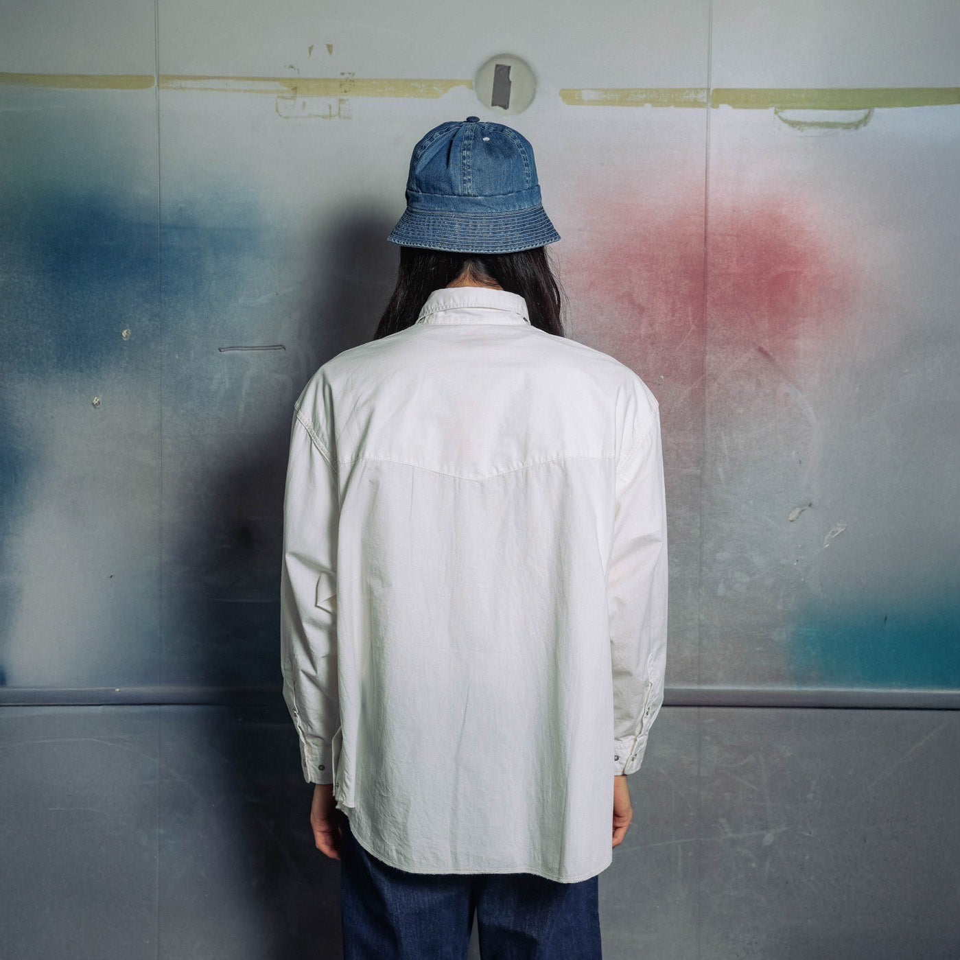 CBC-ImSt-71_White(Poplin) | 6.5oz Basket Western Shirts "Dwayne" | Color:White(Poplin)【IMPRESTORE_インプレストア】【archive】