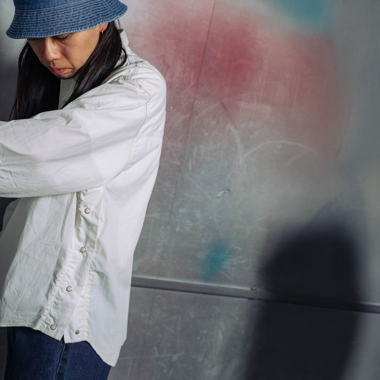 CBC-ImSt-71_White(Poplin) | 6.5oz Basket Western Shirts "Dwayne" | Color:White(Poplin)【IMPRESTORE_インプレストア】【archive】